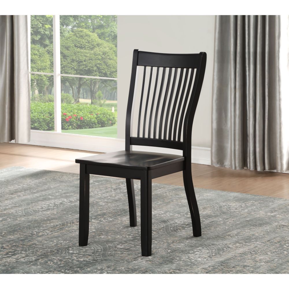 Renske - Side Chair (Set of 2) - Black, black, view 2