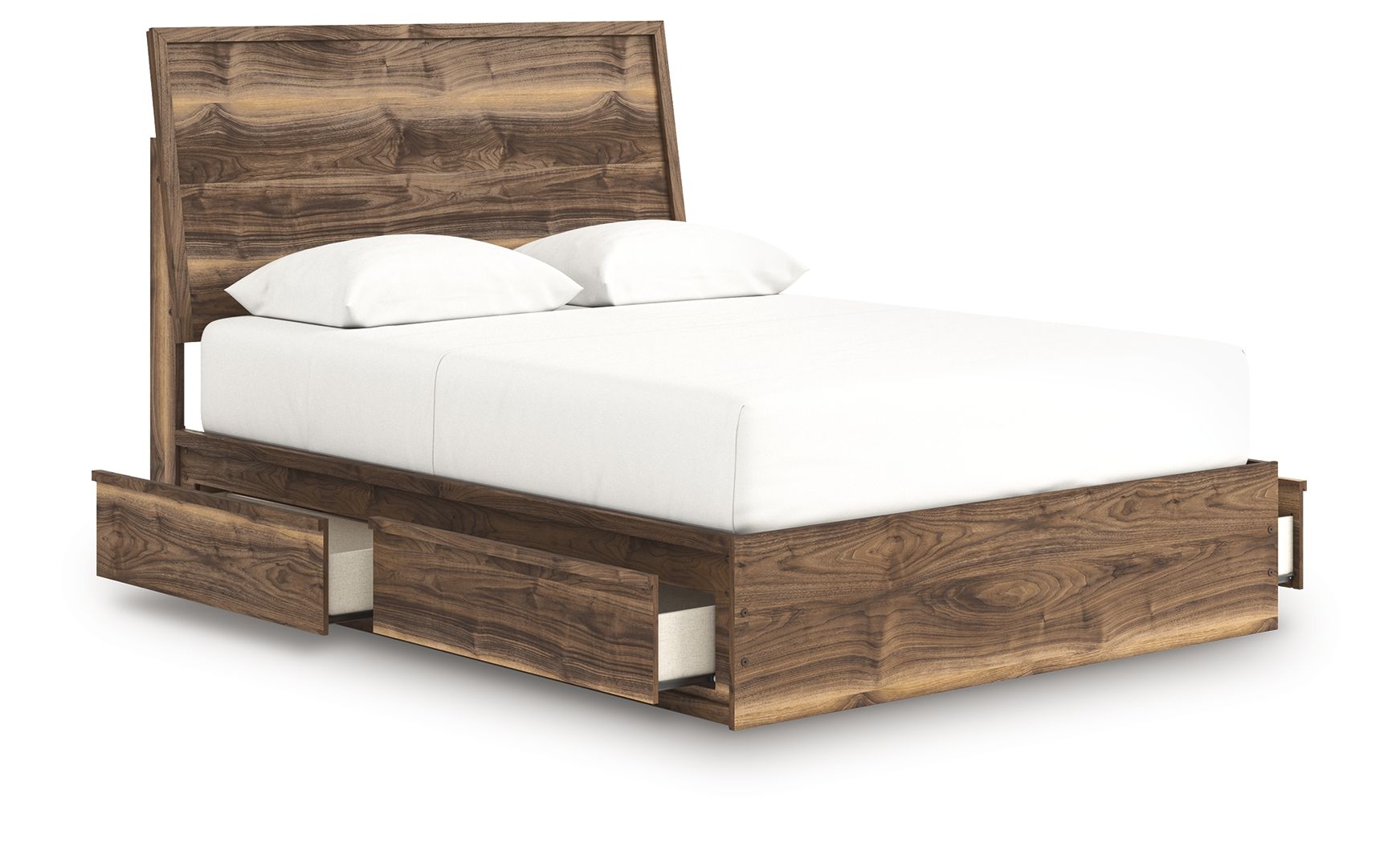 Ashley Furniture Chirason - Queen Panel Bed With Storage - Brown - Image 4