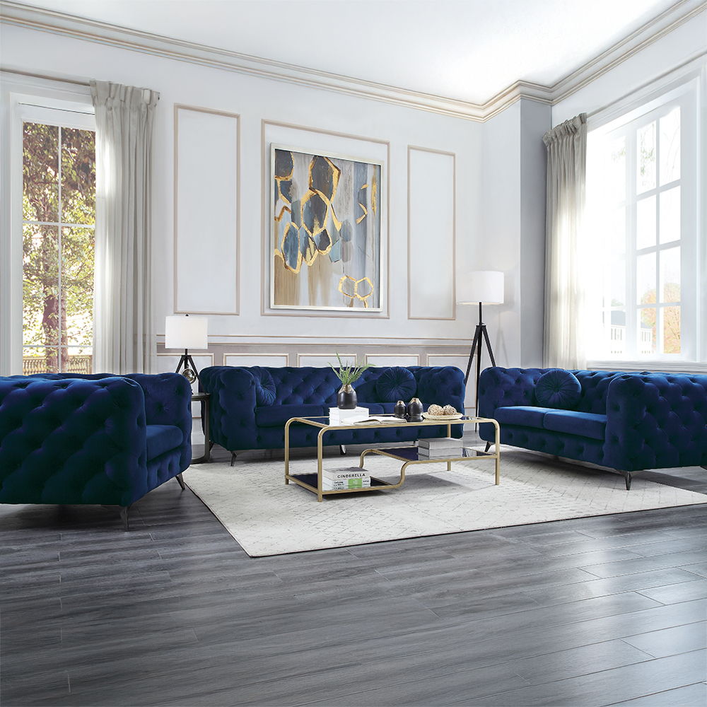 Atronia - Sofa - Blue Velvet, blue, view 5
