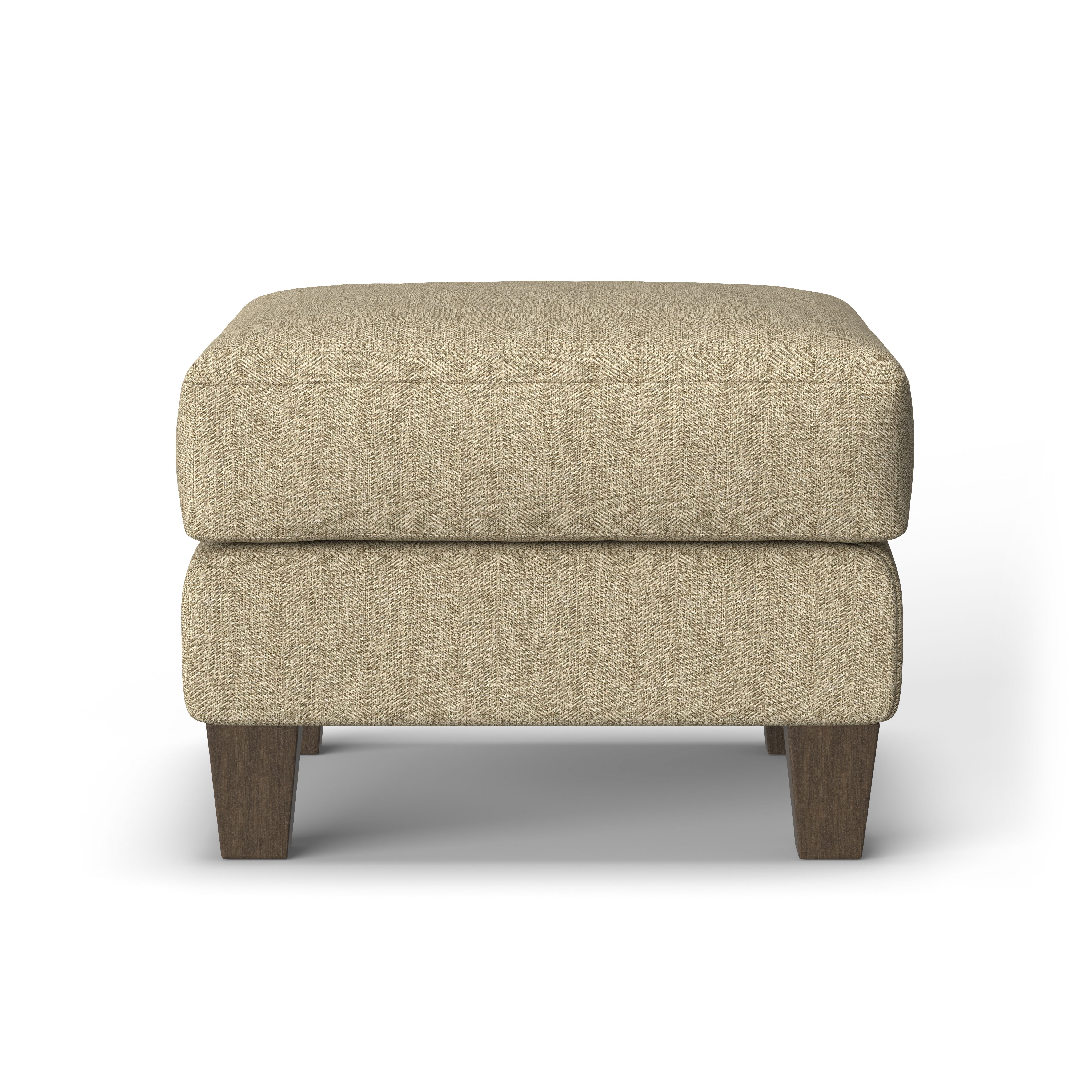 Gianna - Fabric Ottoman, dark brown, view 4