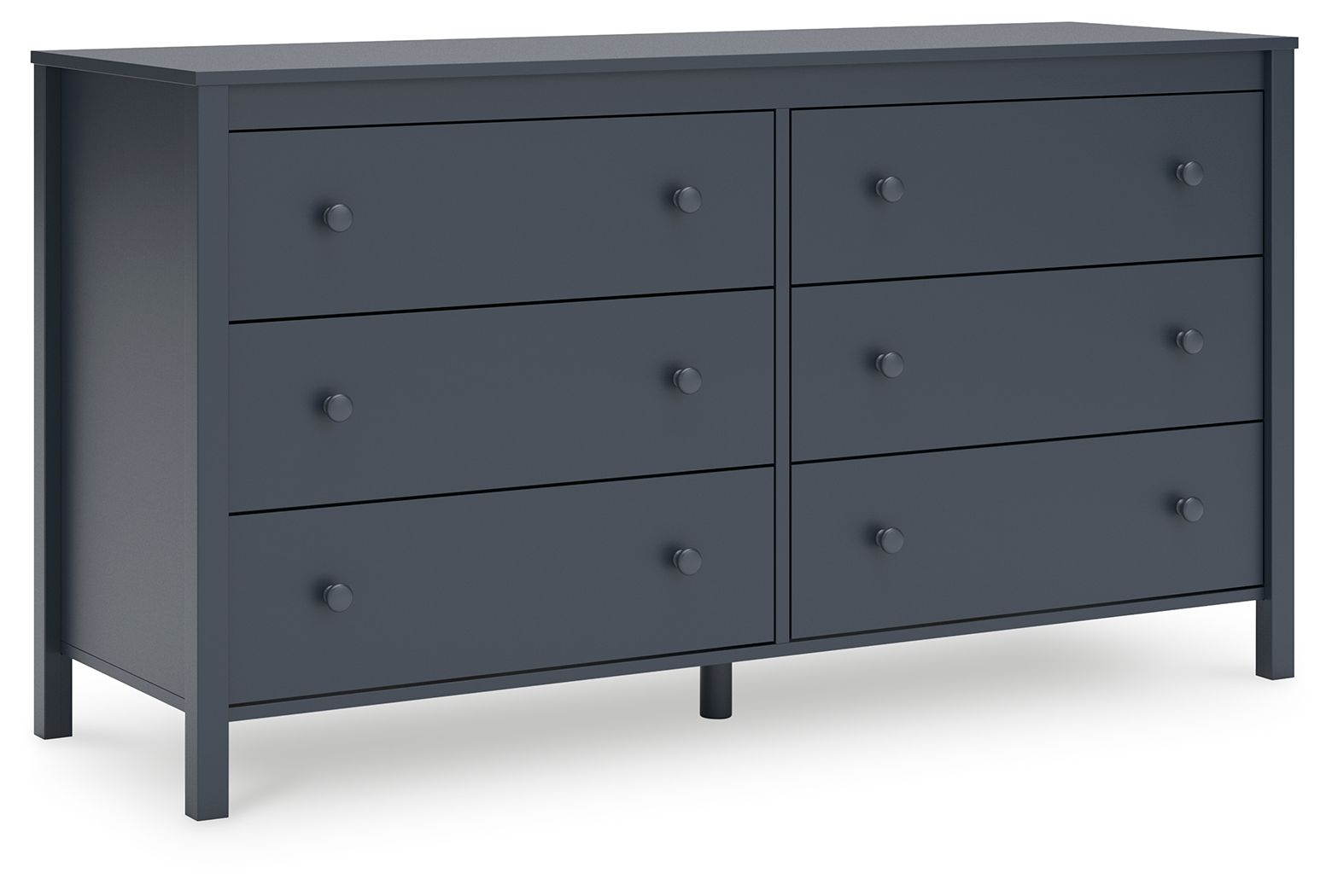 Simmenfort - 3 Pc. - Dresser, Twin Platform Bed - Navy Blue