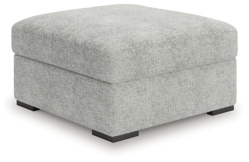 Cuddle Plush - Oversized Accent Ottoman - Arctic, white