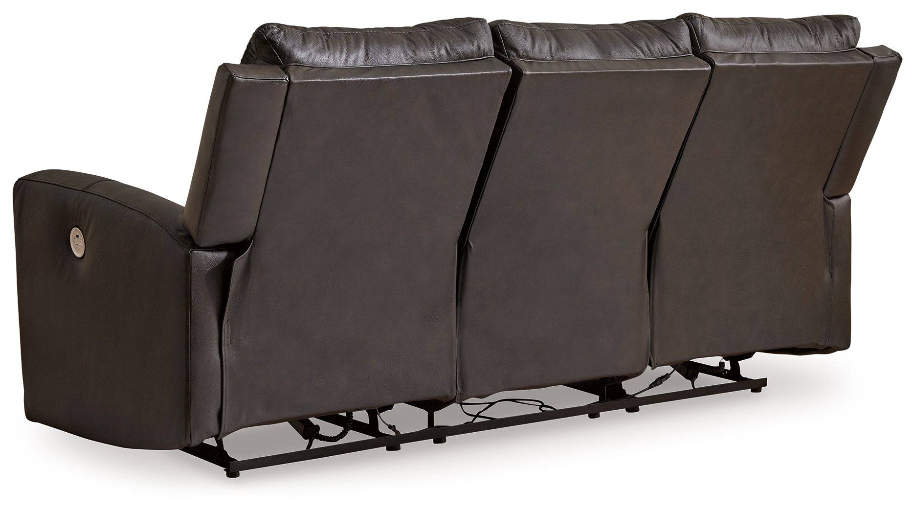 Ashley Furniture Boxmere - 2 Pc. - Power Reclining Sofa, Power Reclining Loveseat With Console - Storm - Image 6