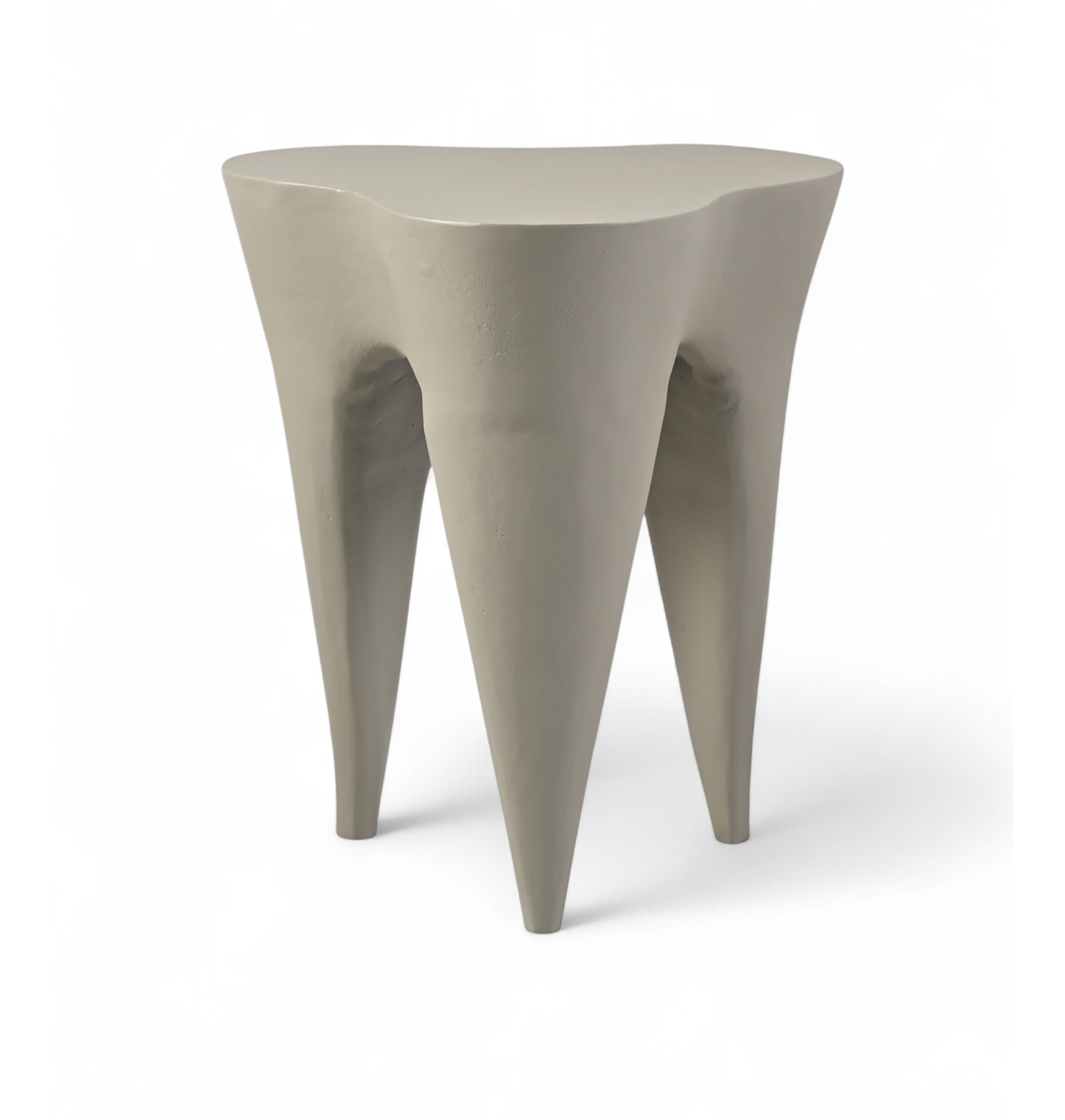 Bourges - Aluminum End Table - Taupe
