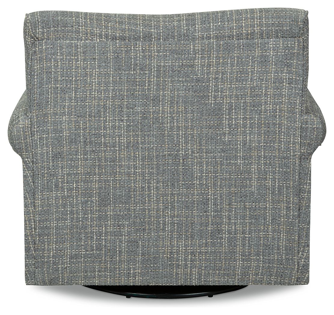 Ashley Furniture Renley - Swivel Glider Accent Chair - Ash - Image 6