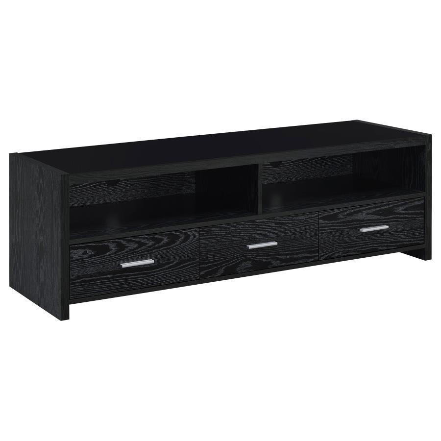 Alton - 3-Drawer Engineered Wood TV Stand - Black Oak Image