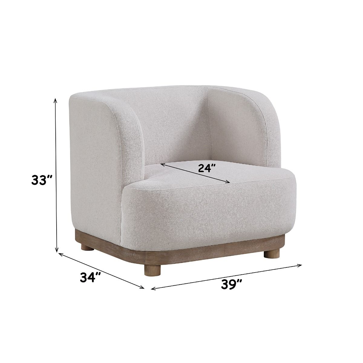 Duncan - Chair - Beige, white, view 7