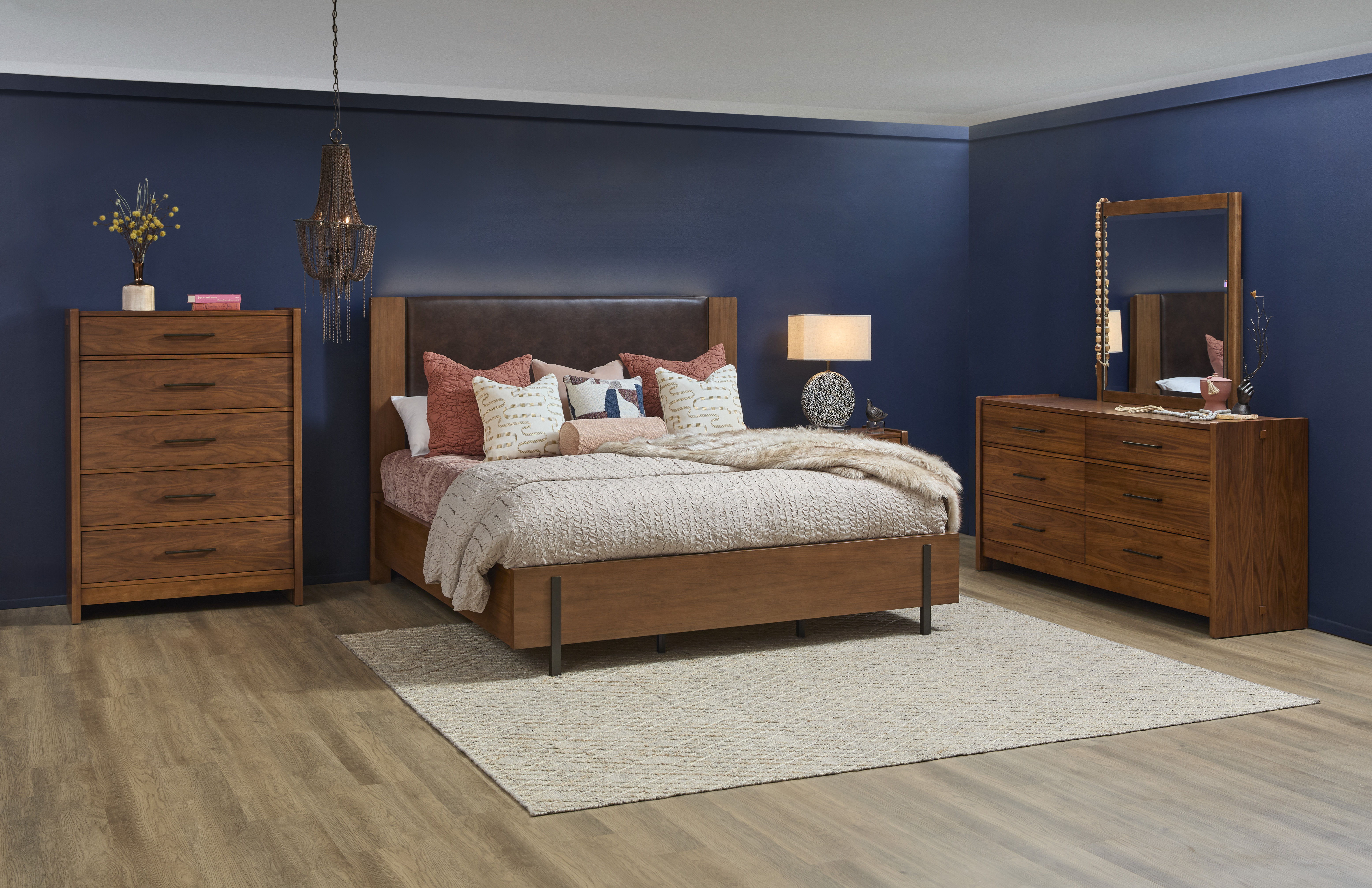 Lincoln - Drawer Chest - Warm Walnut, light brown, view 5