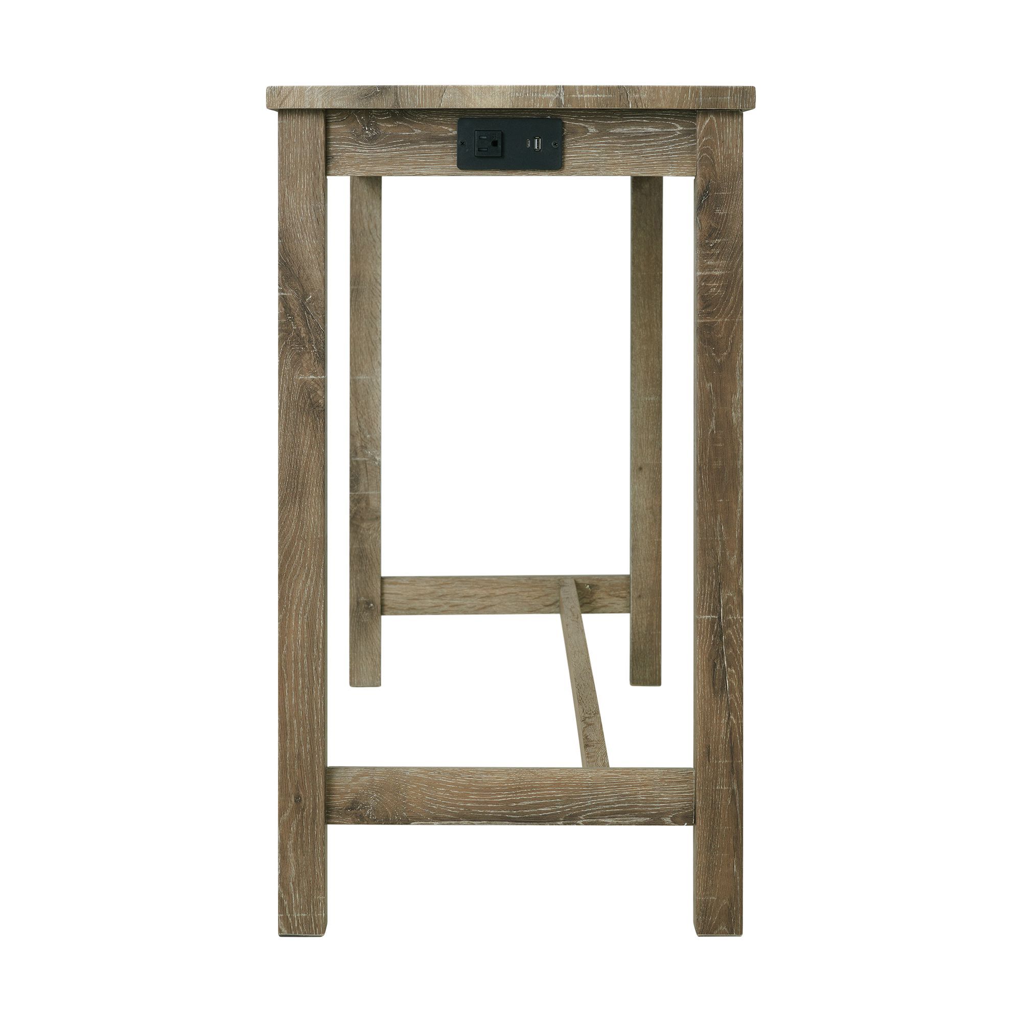 Oak Lawn - Bar Table Single Pack (Table & Three Stools) - Natural Finish