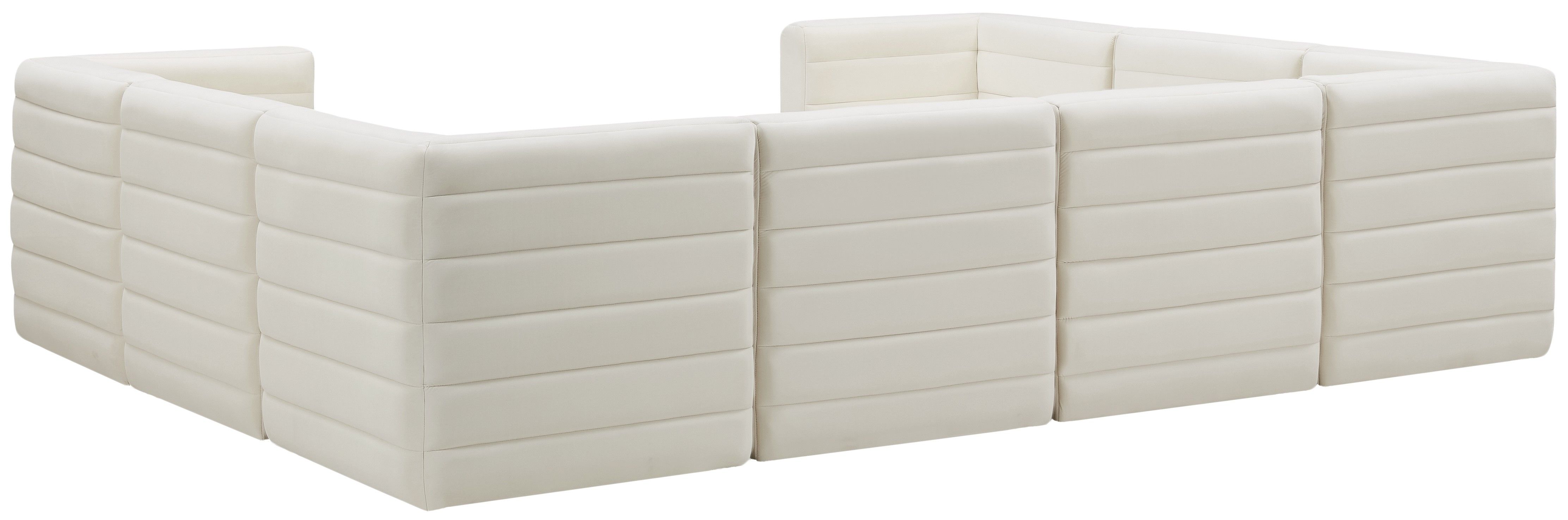 Quincy - 8 Piece Modular Sectional - Cream