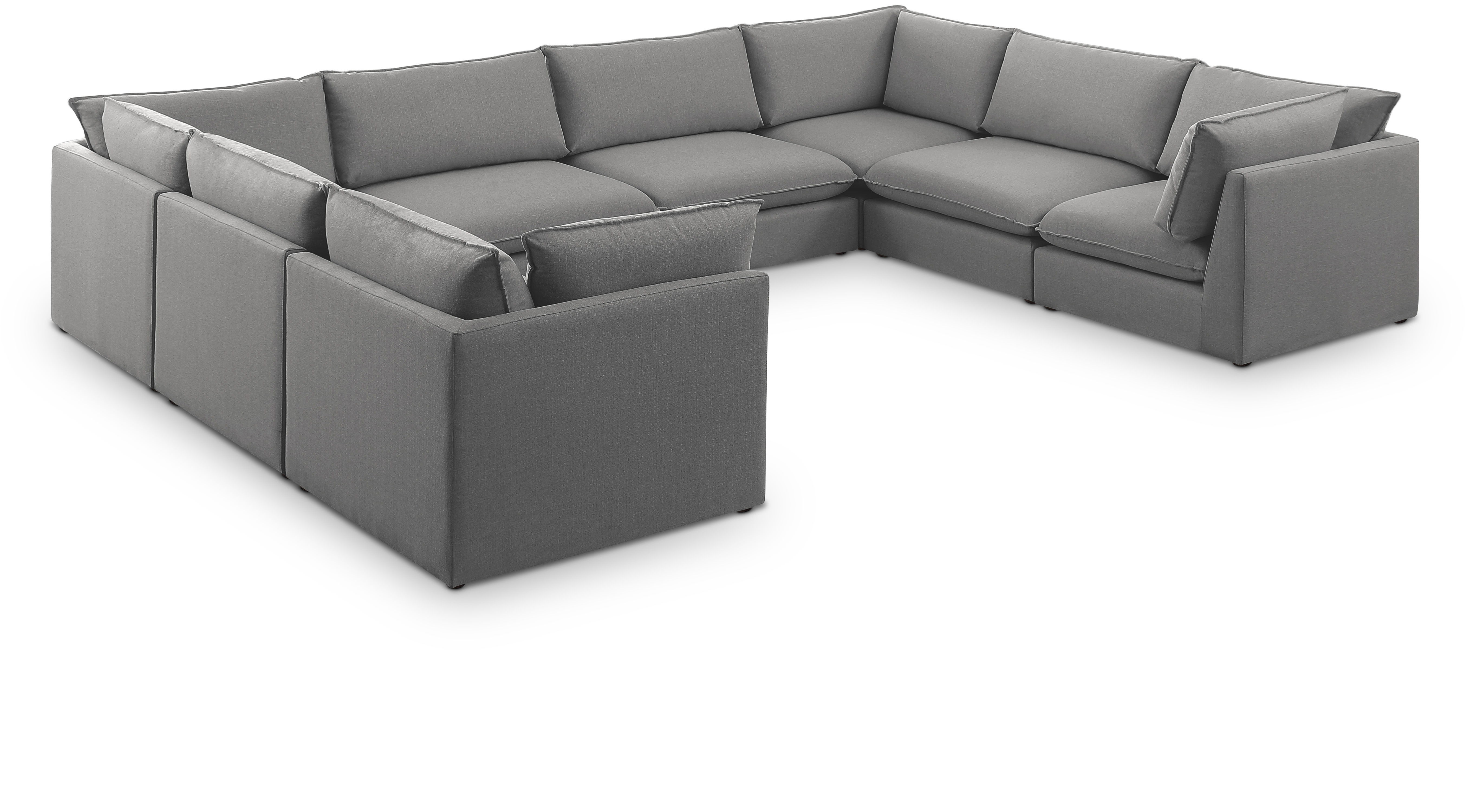 Mackenzie - 8 Piece Modular Sectional - Gray