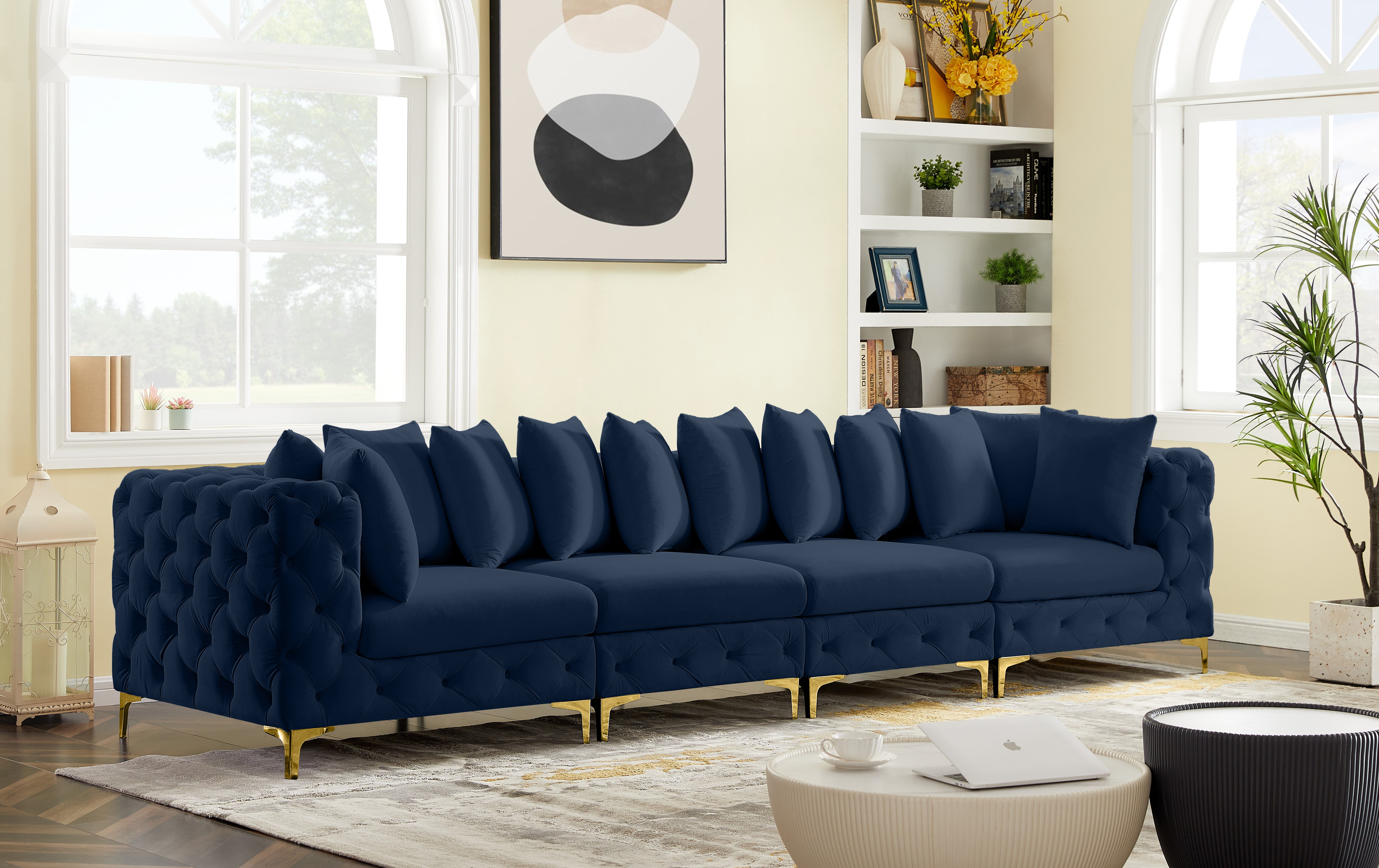 Tremblay - 4 Piece Modular Sofa - Navy