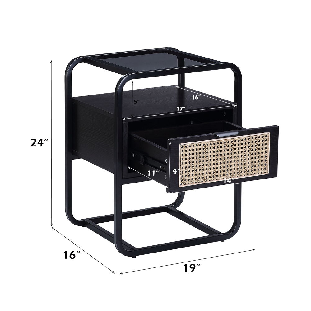 Colson - Accent Table - Black, black, view 4