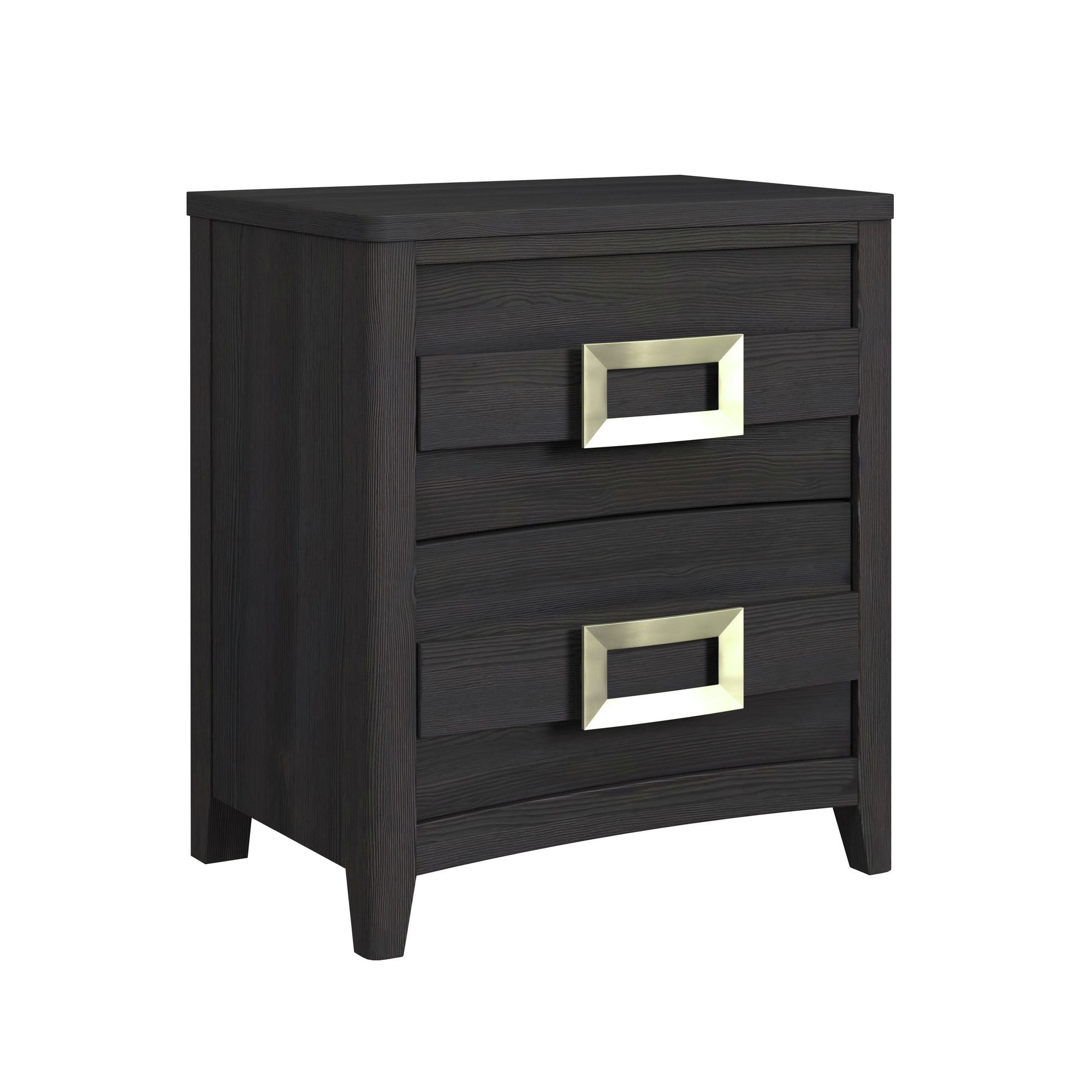 Tobias - Twin 3 Piece Bedroom Set With LED - Black