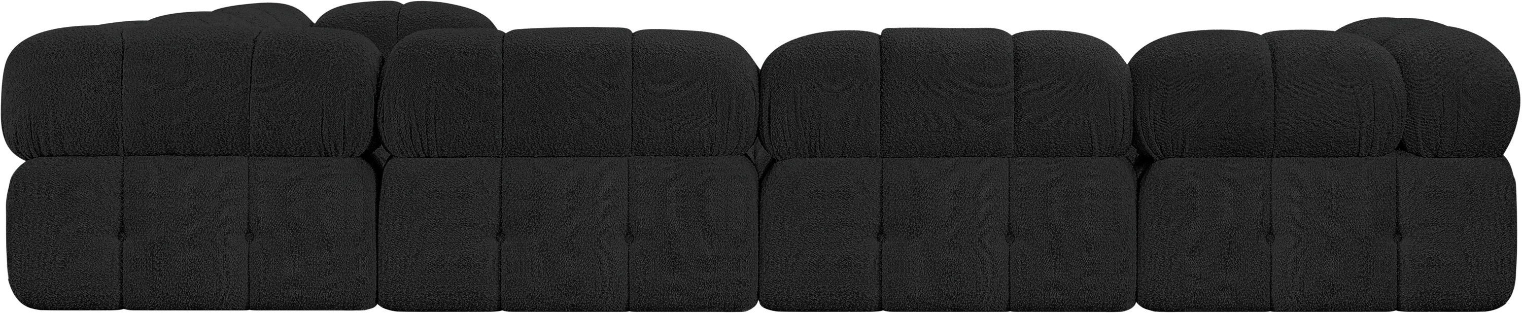 Ames - 6 Piece Modular Corner Sectional - Black