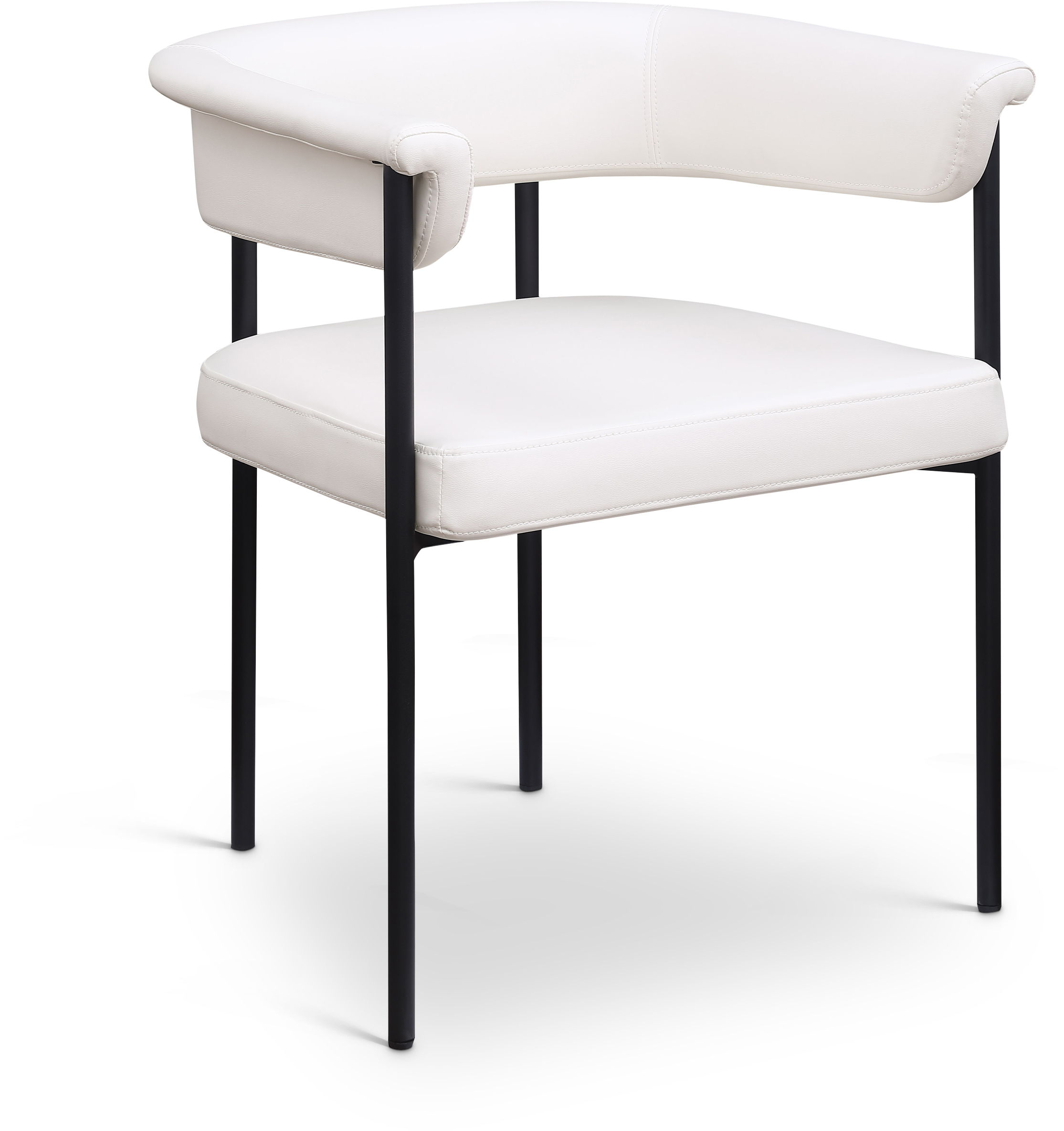 Malin - Faux Leather Dining Chair (Set of 2) - Cream