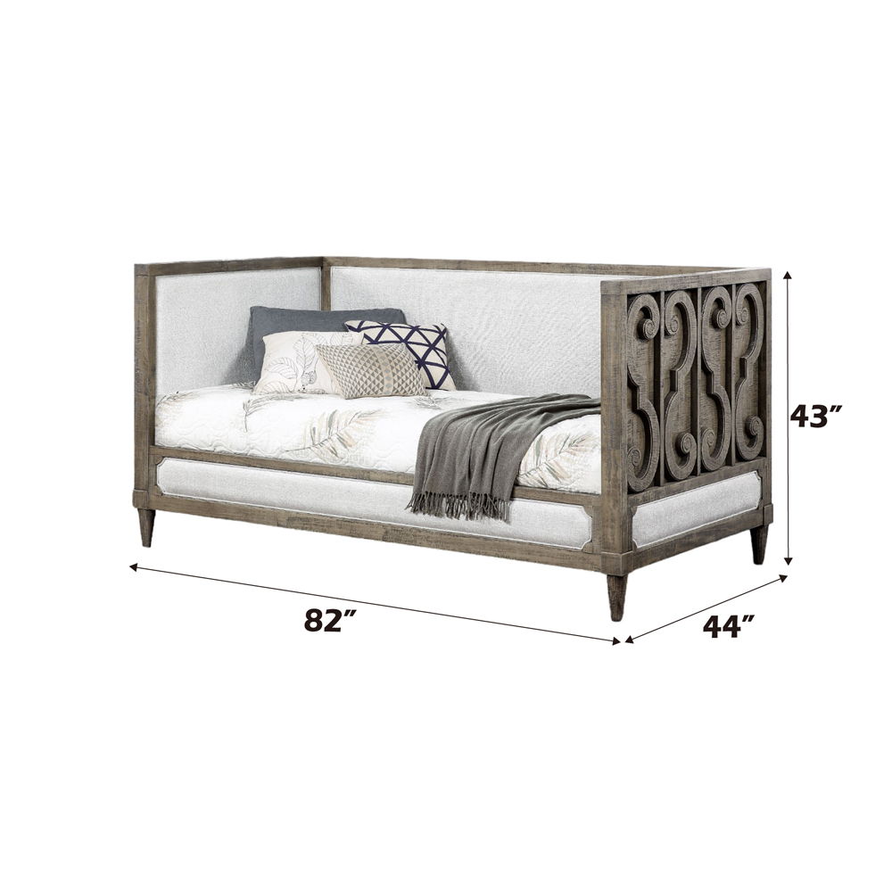 Artesia - Twin Daybed - Tan Fabric & Salvaged Natural, beige, view 3