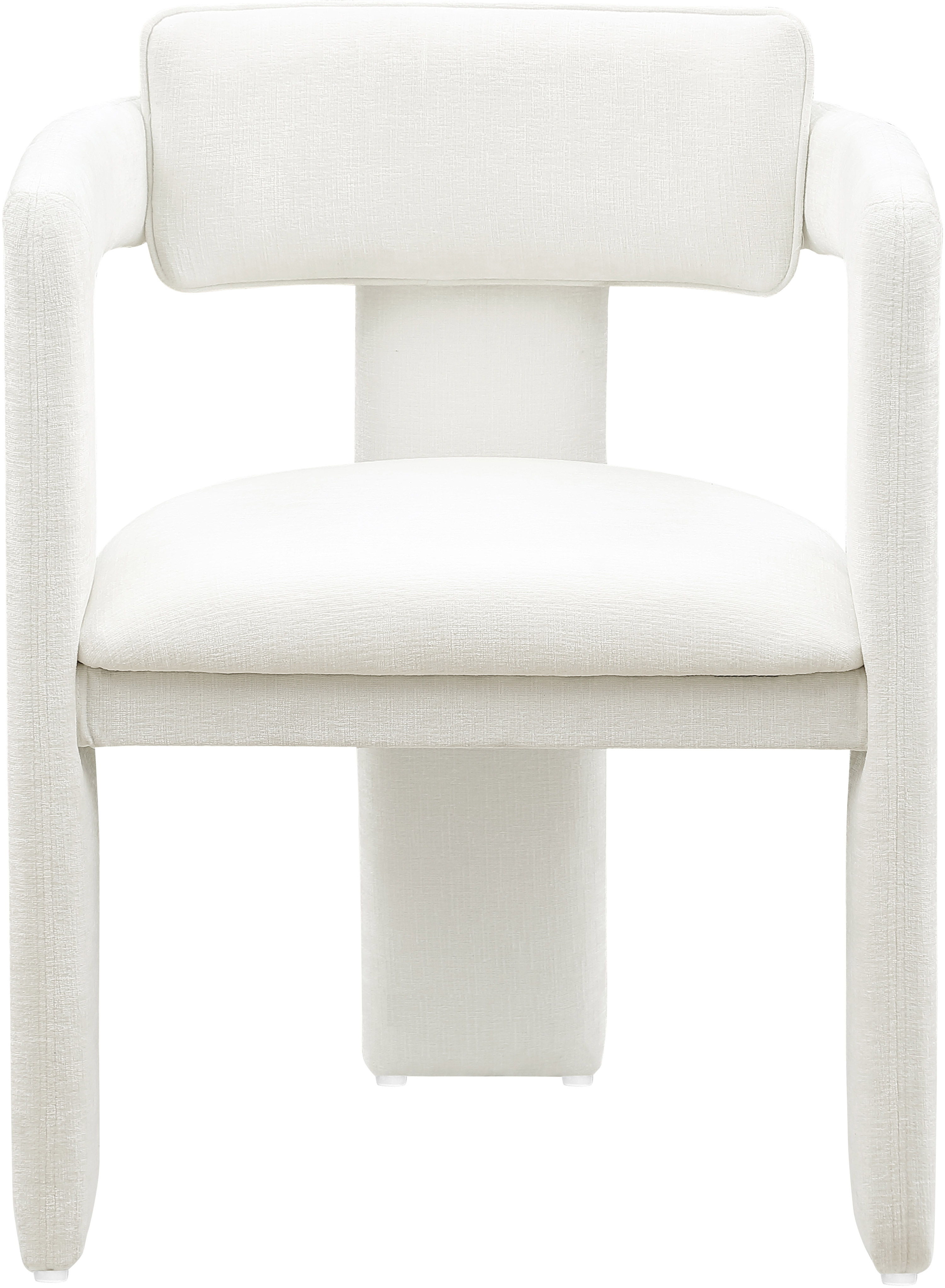 Brenda - Chenille Dining Chair (Set of 2) - Cream