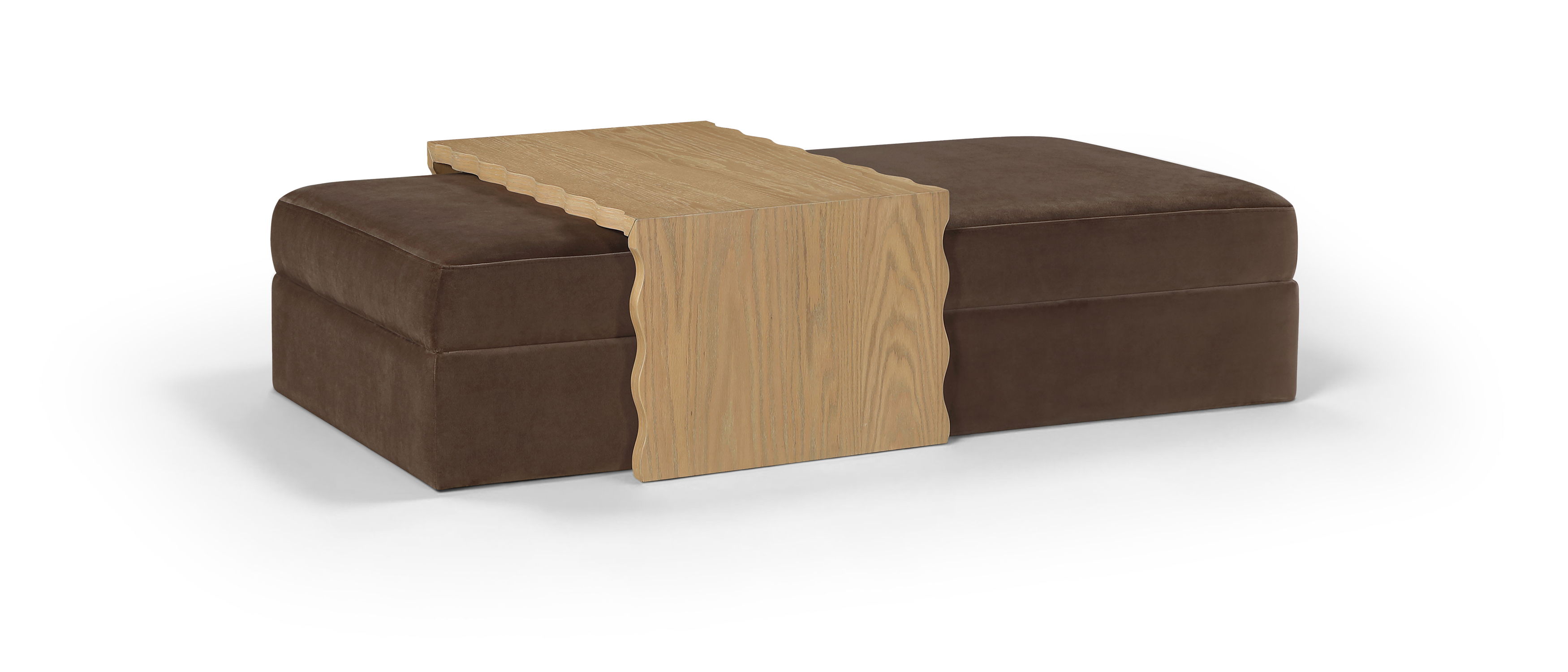 Woodra - Coffee Table / Ottoman - Brown