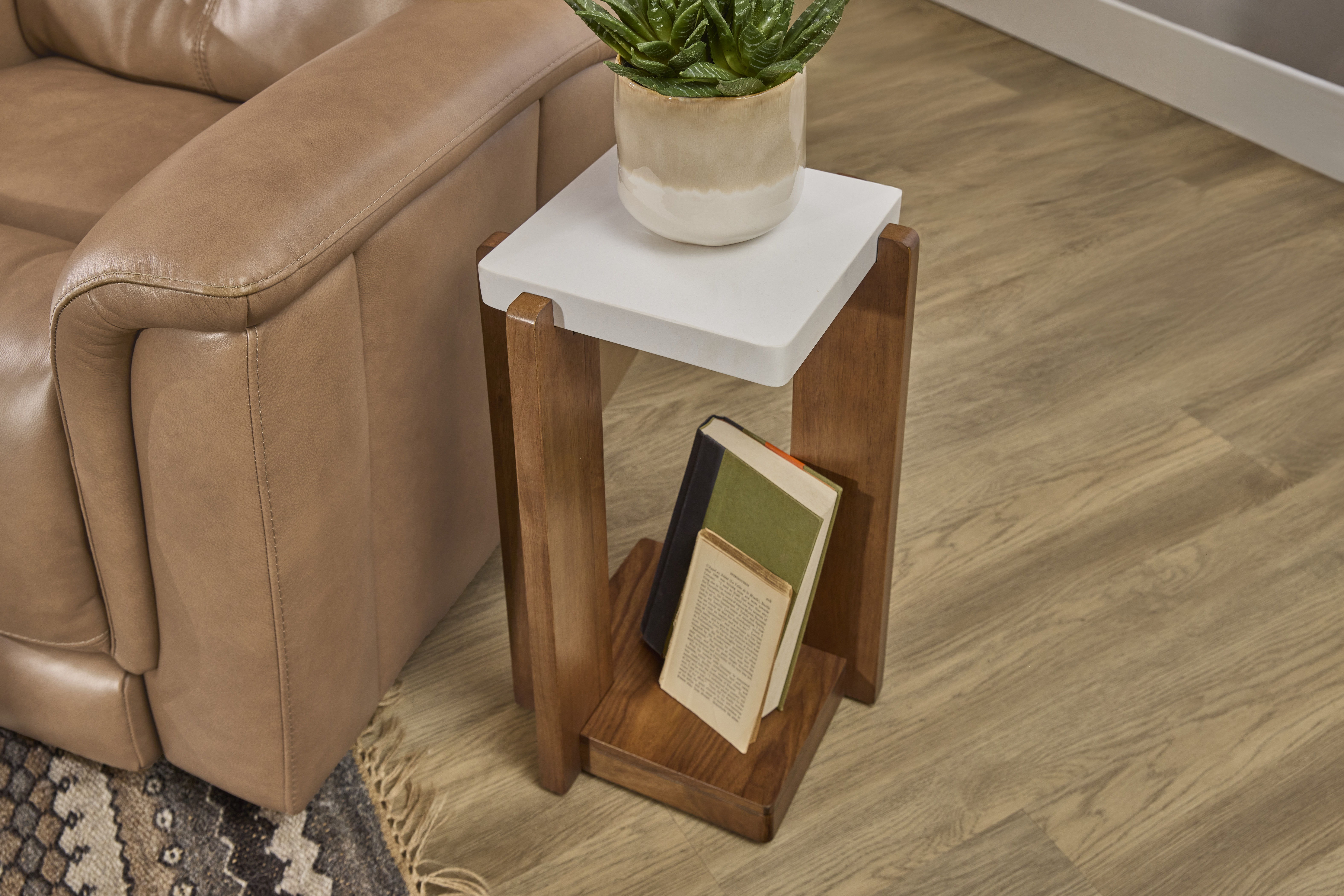 Lincoln - Accent Table - Light Brown, light brown, view 5