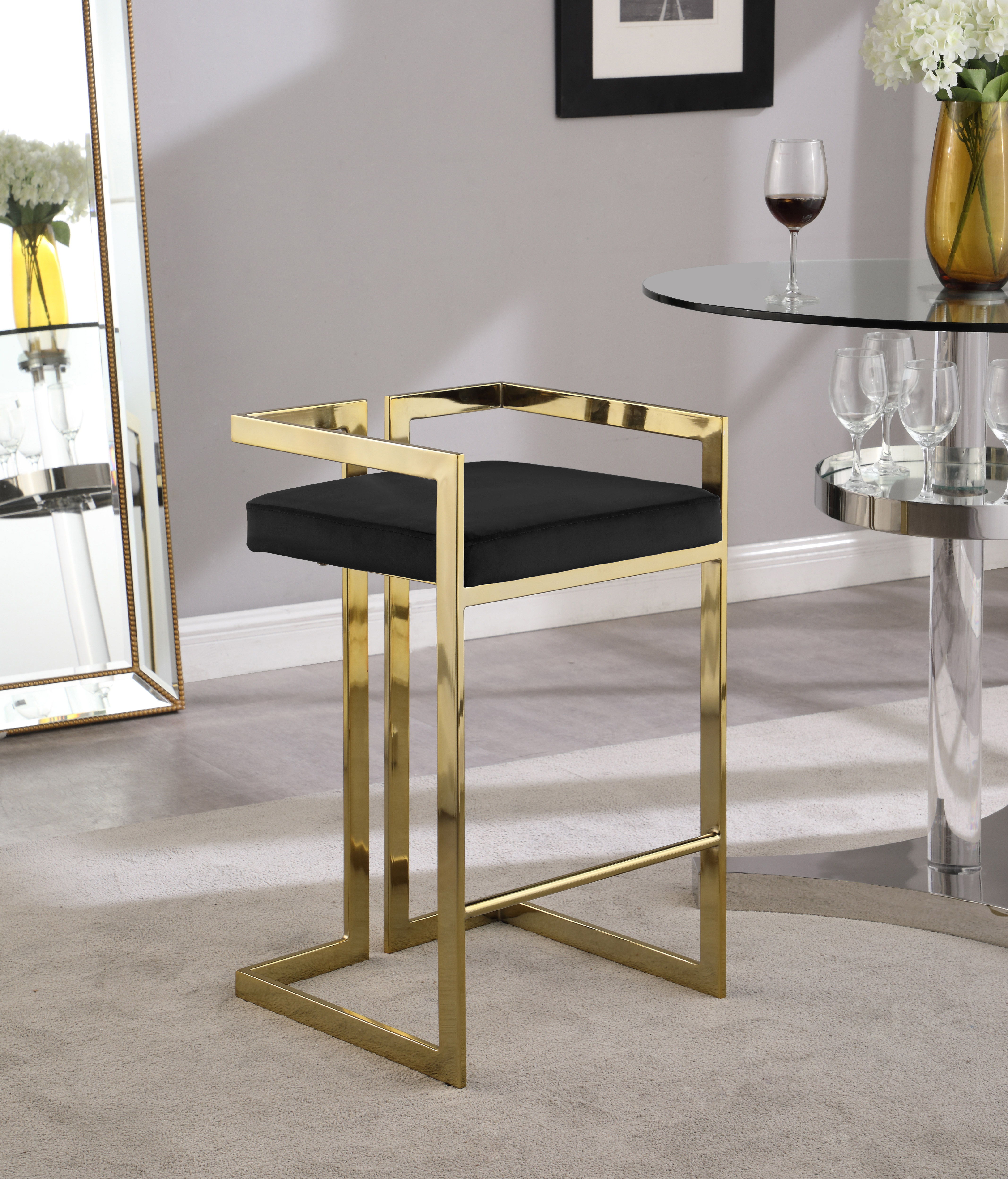 Ezra - Stool (Set of 2) - Black