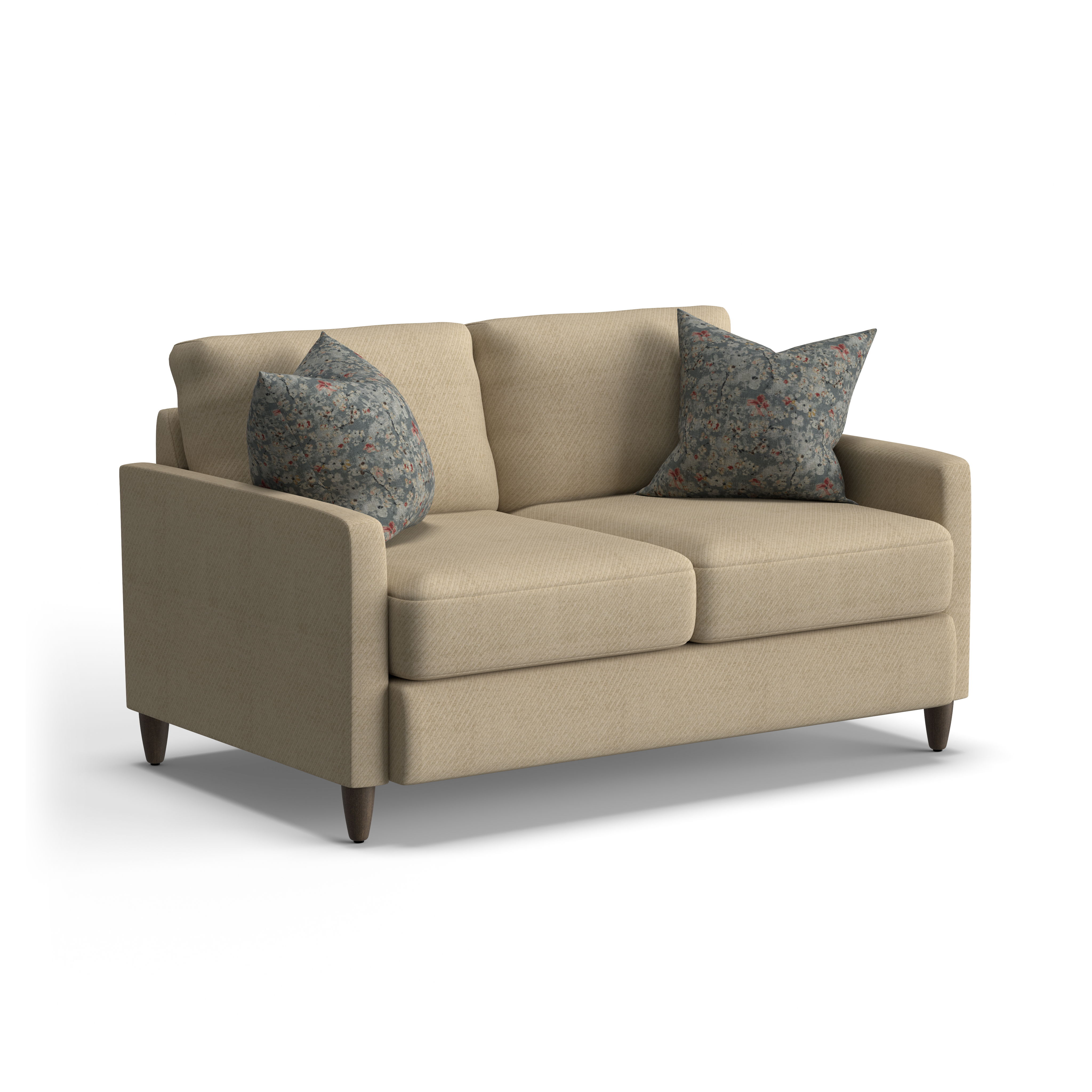 Fern - Fabric Loveseat, gray, view 2