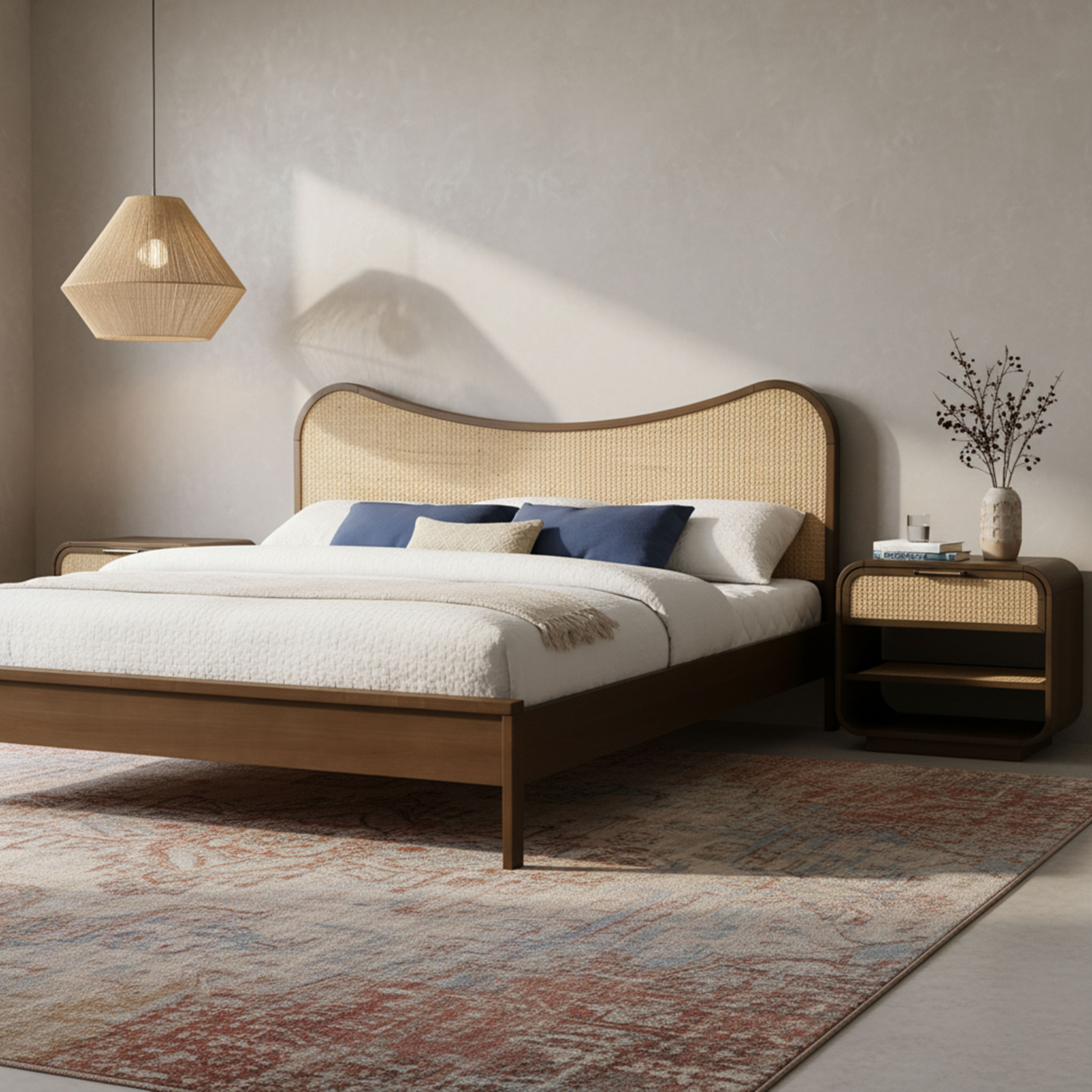Windsor - Solid Wood King Bed (3 Boxes) - Brown