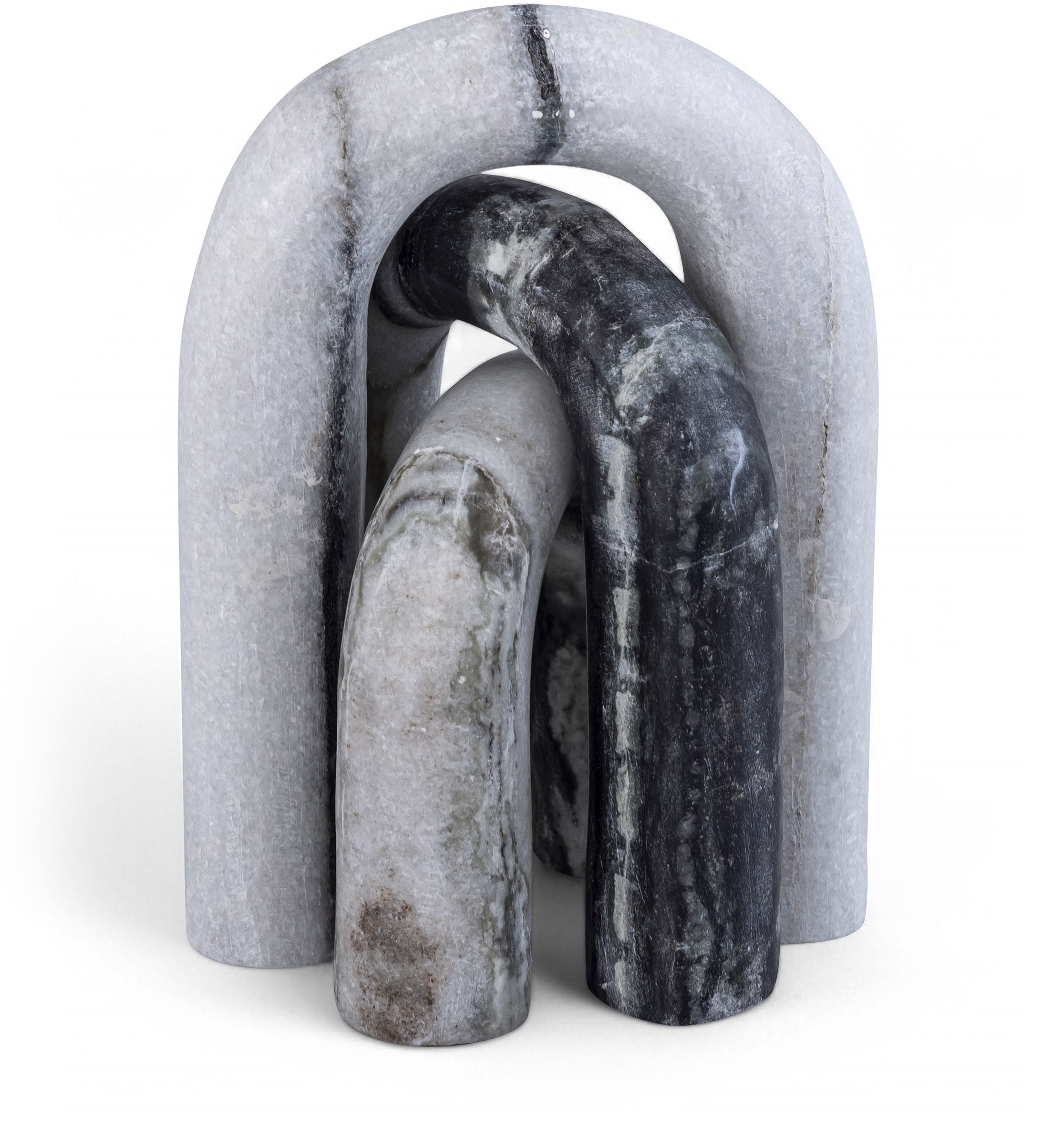 Arco - 3 Piece Marble Decorative Object - Panda