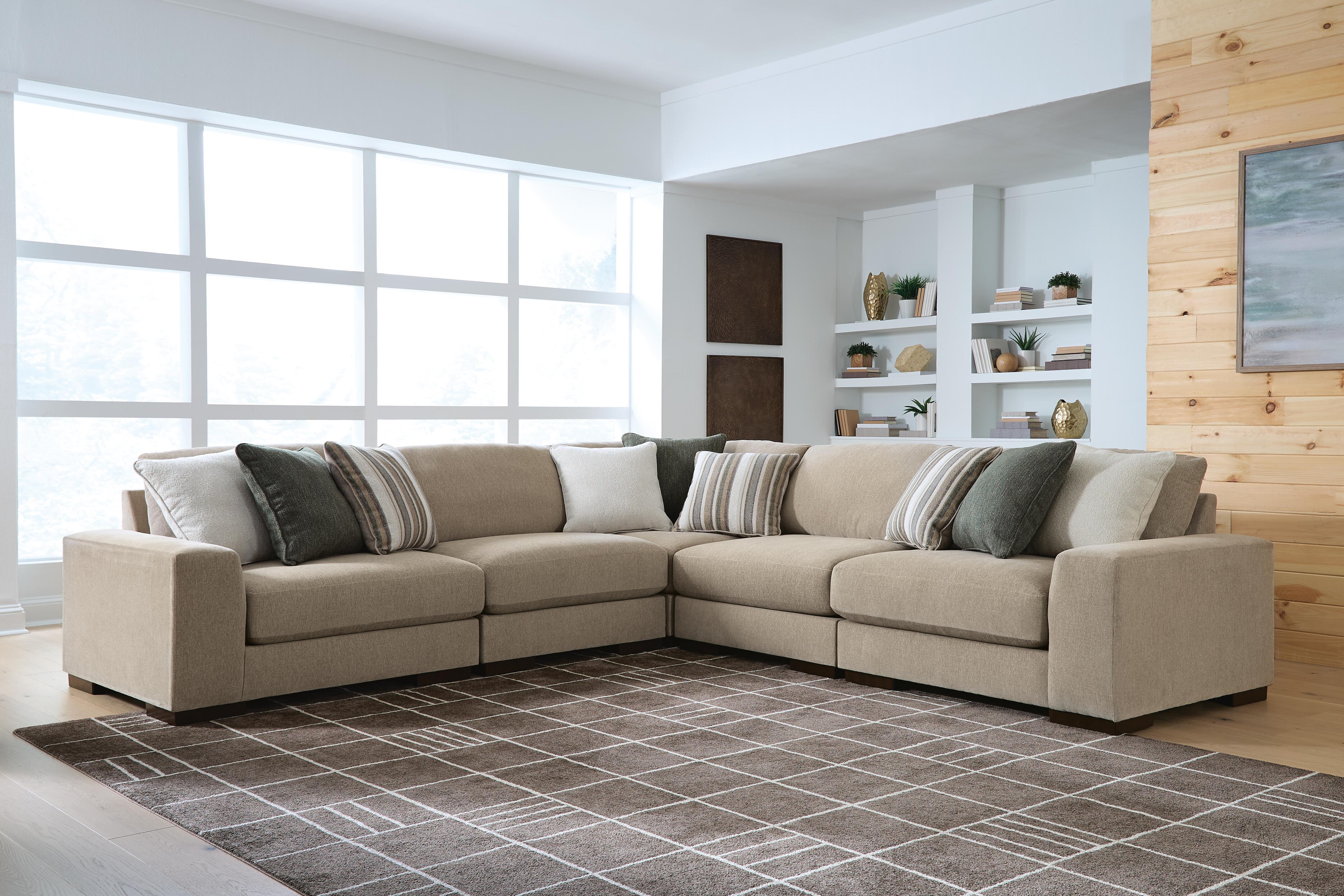 Ashley Furniture Linenhause - 5-Piece Sectional - Dune - Image 2