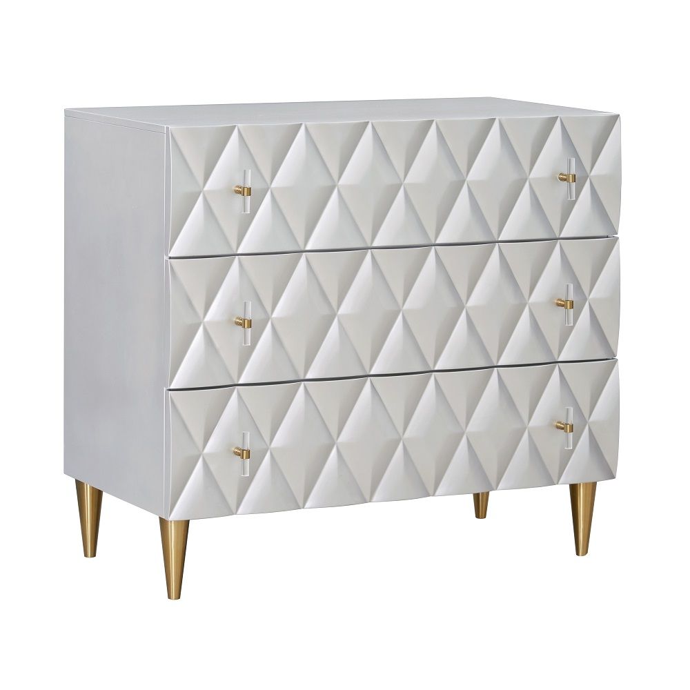Anson - Console Cabinet - Metallic Silver & Champagne, light gray, view 2
