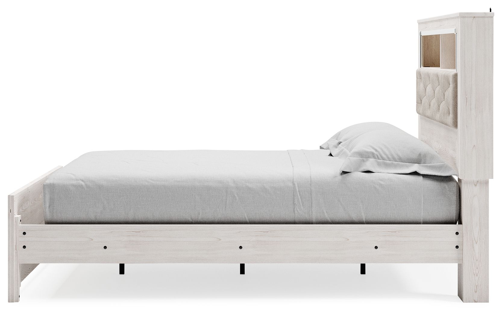 Ashley Furniture Altyra - Queen Panel Bookcase Bed - White - Image 7