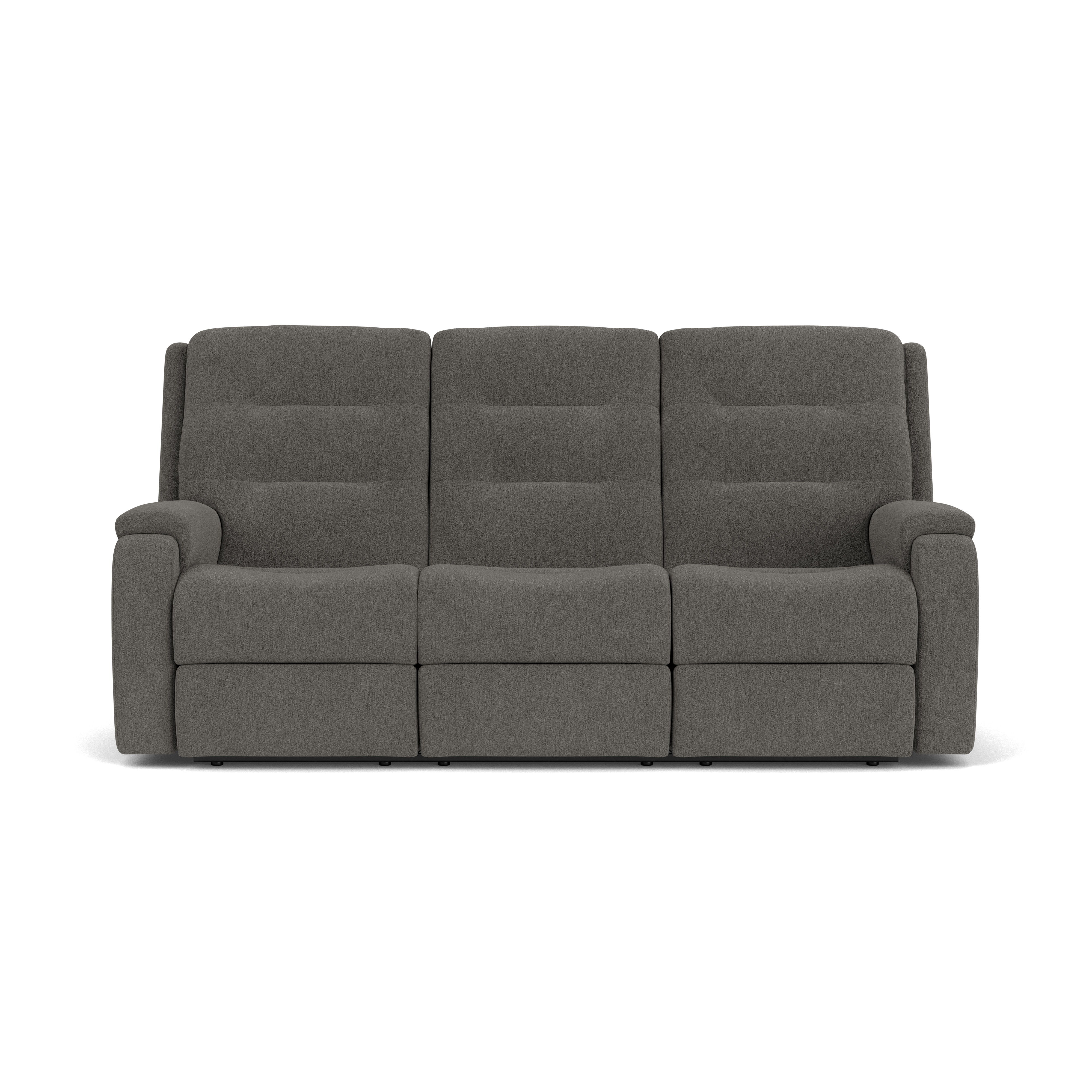 Arlo - Transitional Fabric Reclining Sofa, gray, view 4