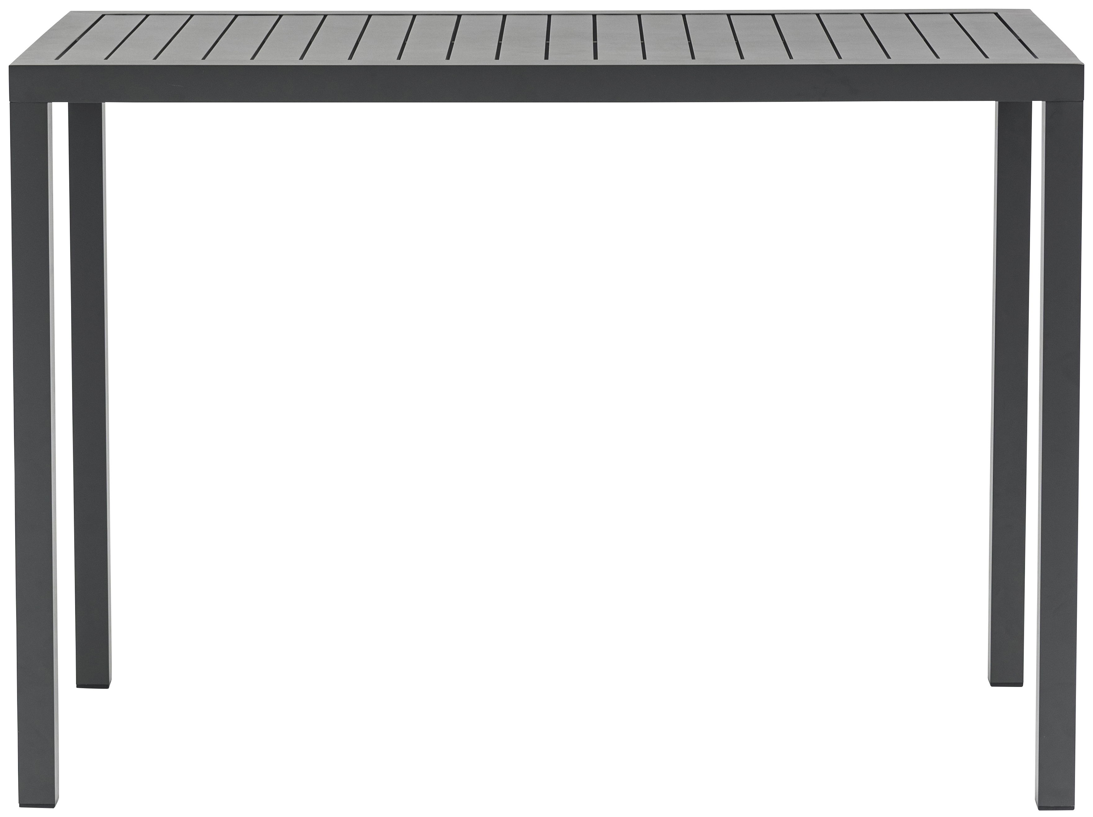 Maldives - Patio Rectangle Bar Table - Gray