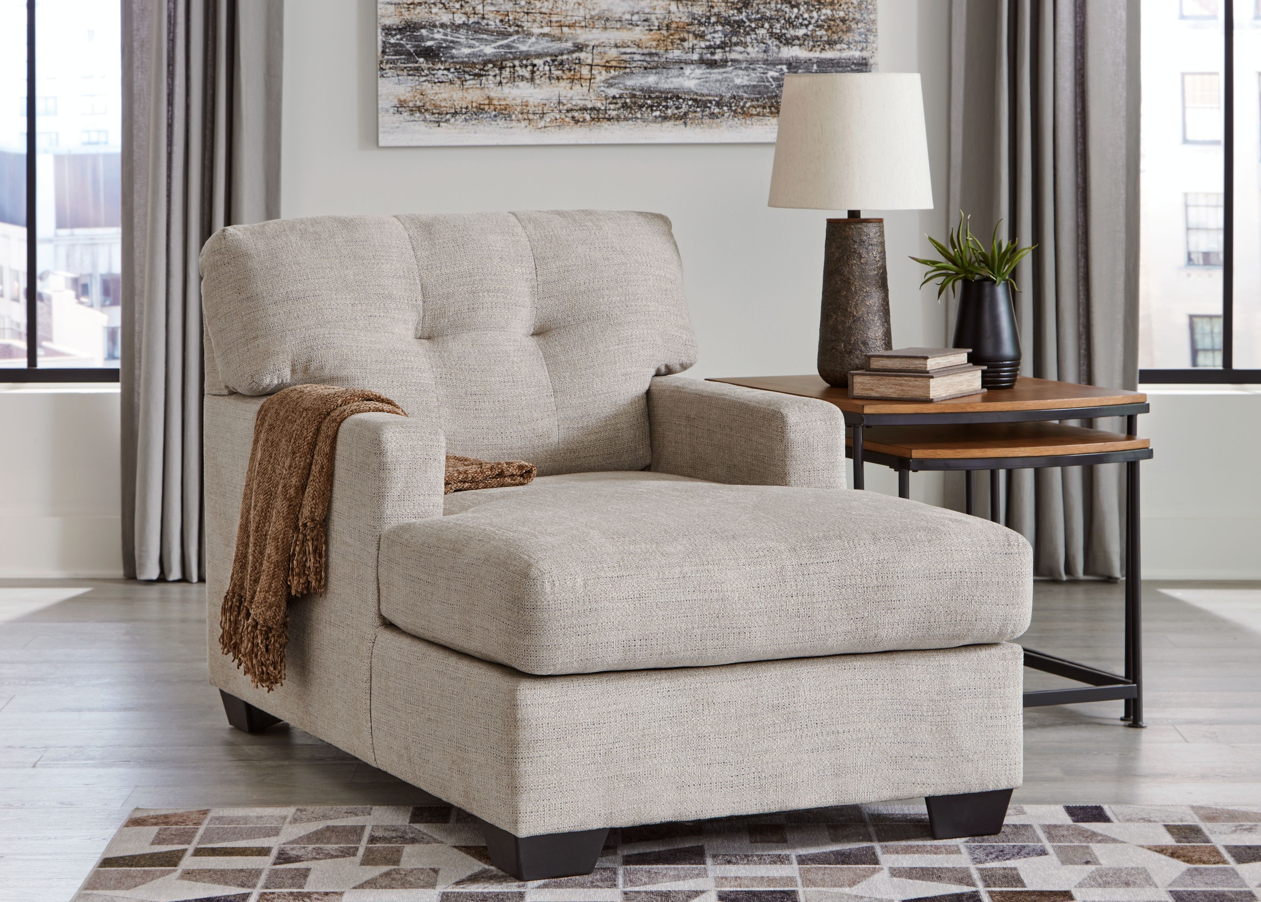 Mahoney - Chaise - Pebble