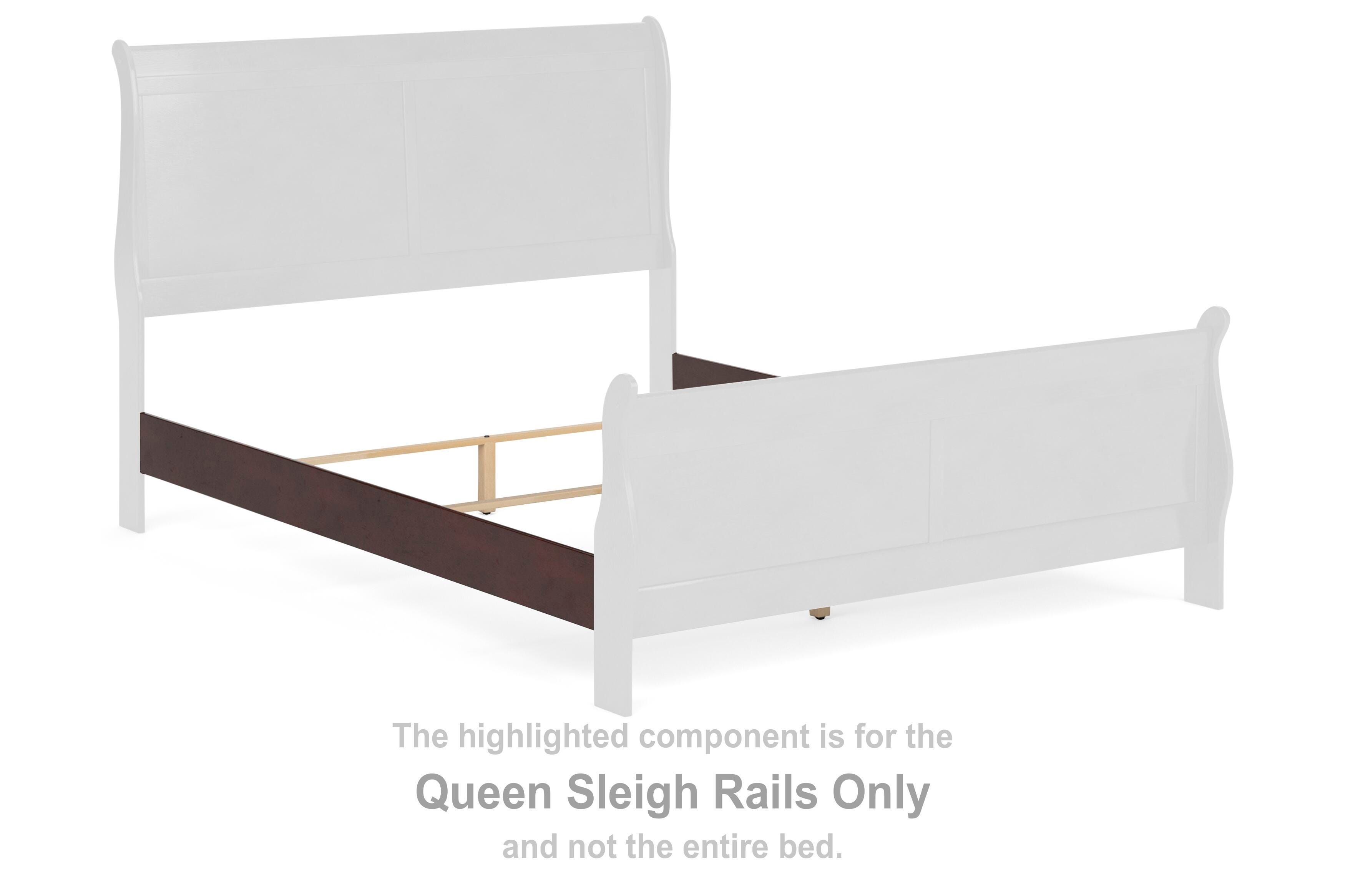 Alisdair – Queen Sleigh Rails – Reddish Brown