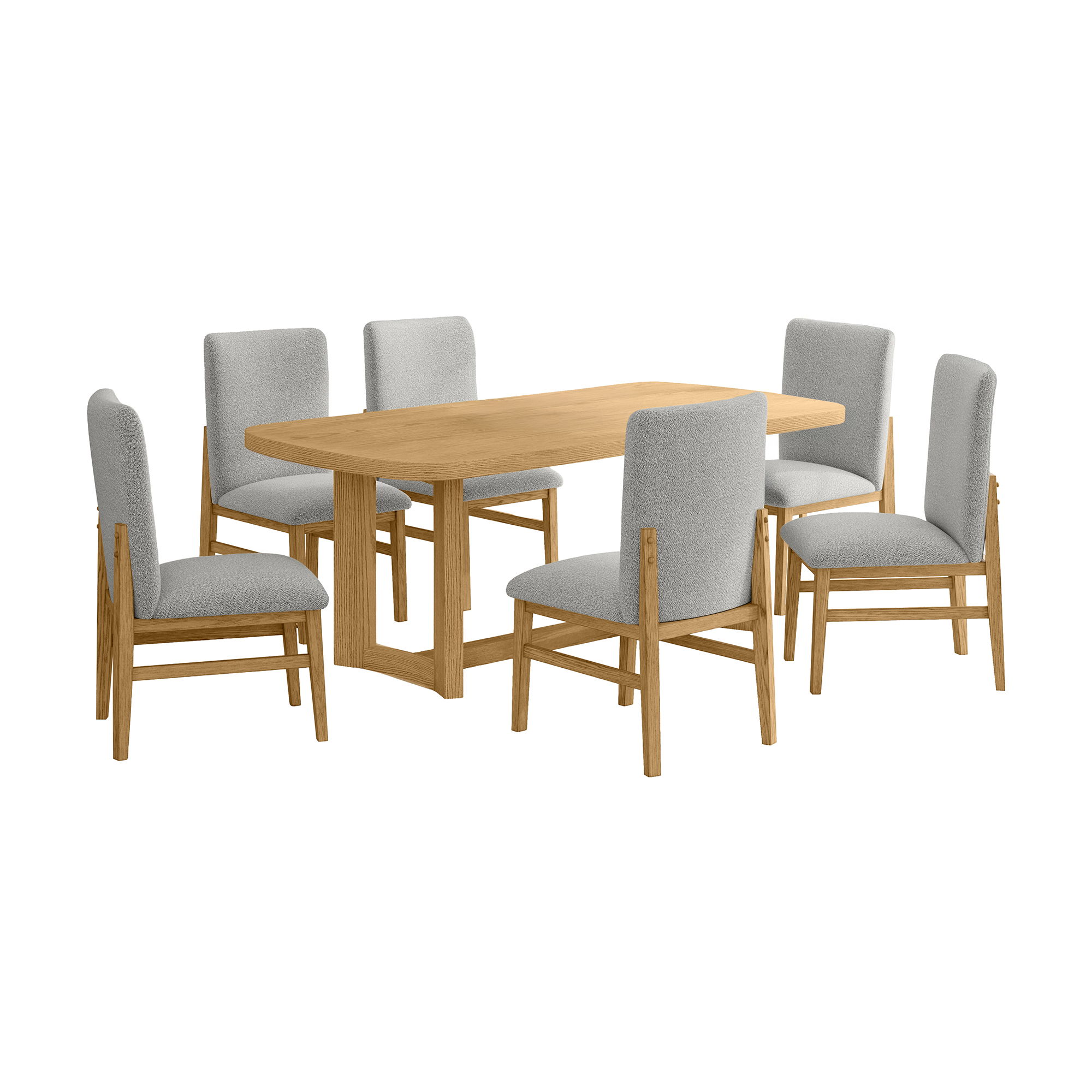 7 Pc · Rectangular Table And Six Chairs