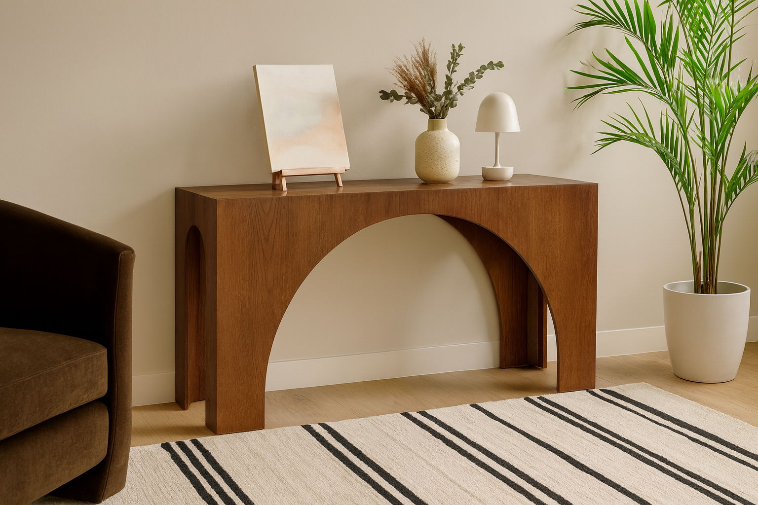 Arch - Console Table - Brown
