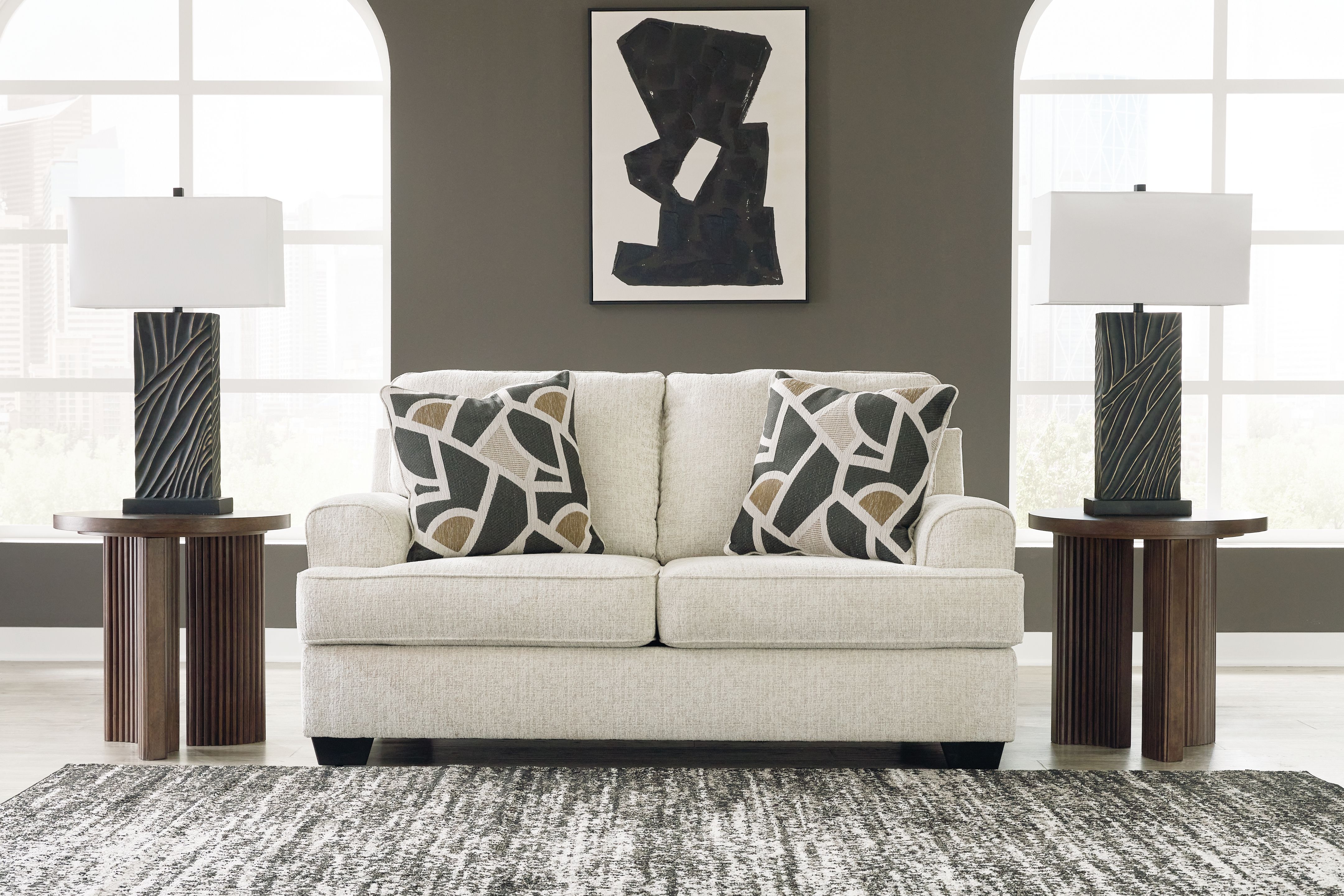 Ashley Furniture Heartcort - 2 Pc. - Sofa, Loveseat - Quartz - Image 6