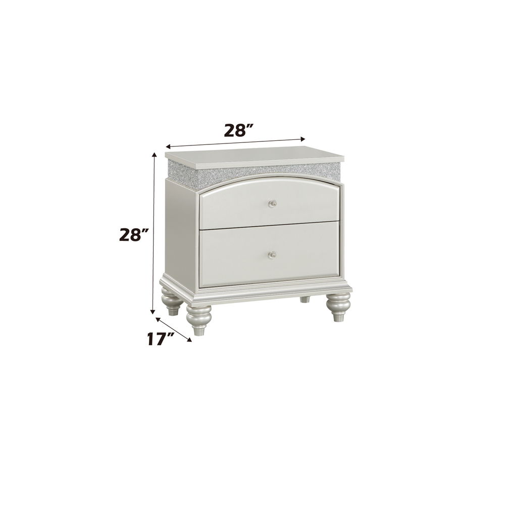 Maverick - Nightstand - Platinum, silver, view 5