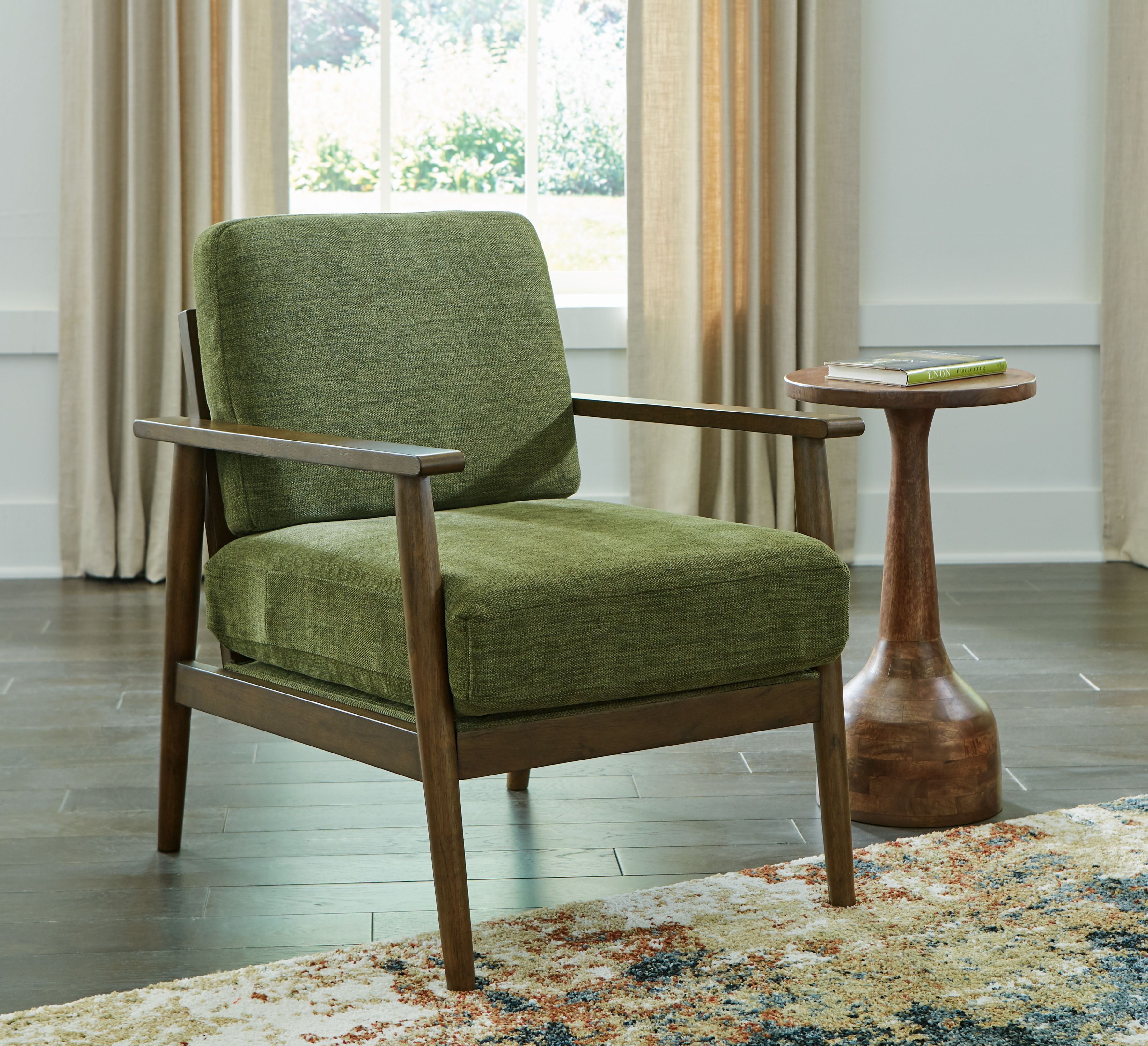Bixler - Showood Accent Chair - Olive
