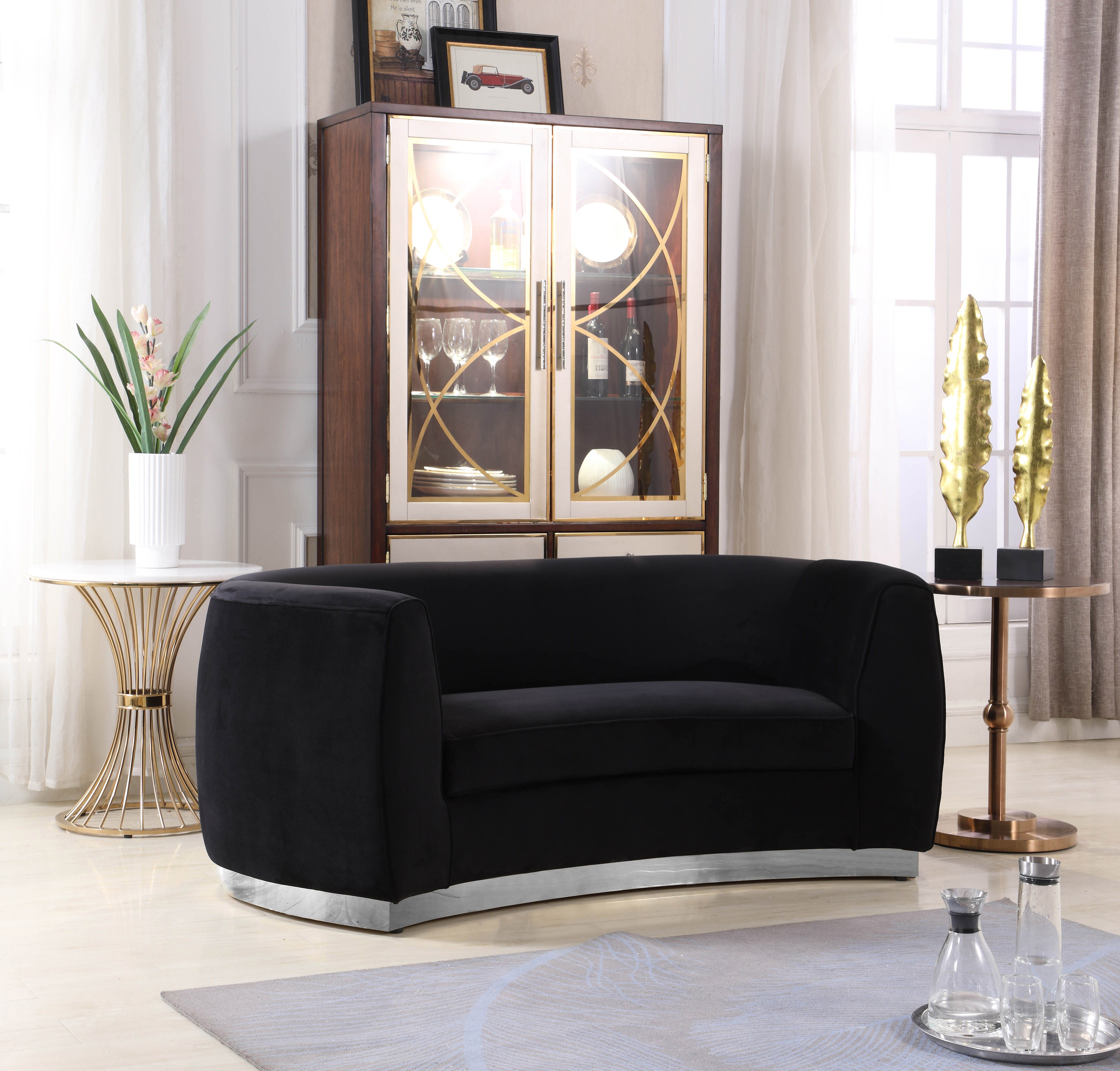 Julian - Loveseat - Black