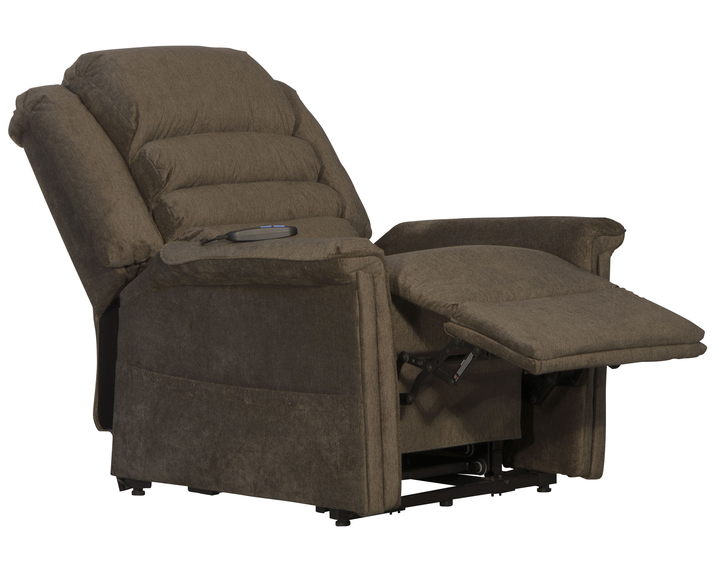 Invincible - Power Lift Full Lay-Out Chaise Recliner - Java