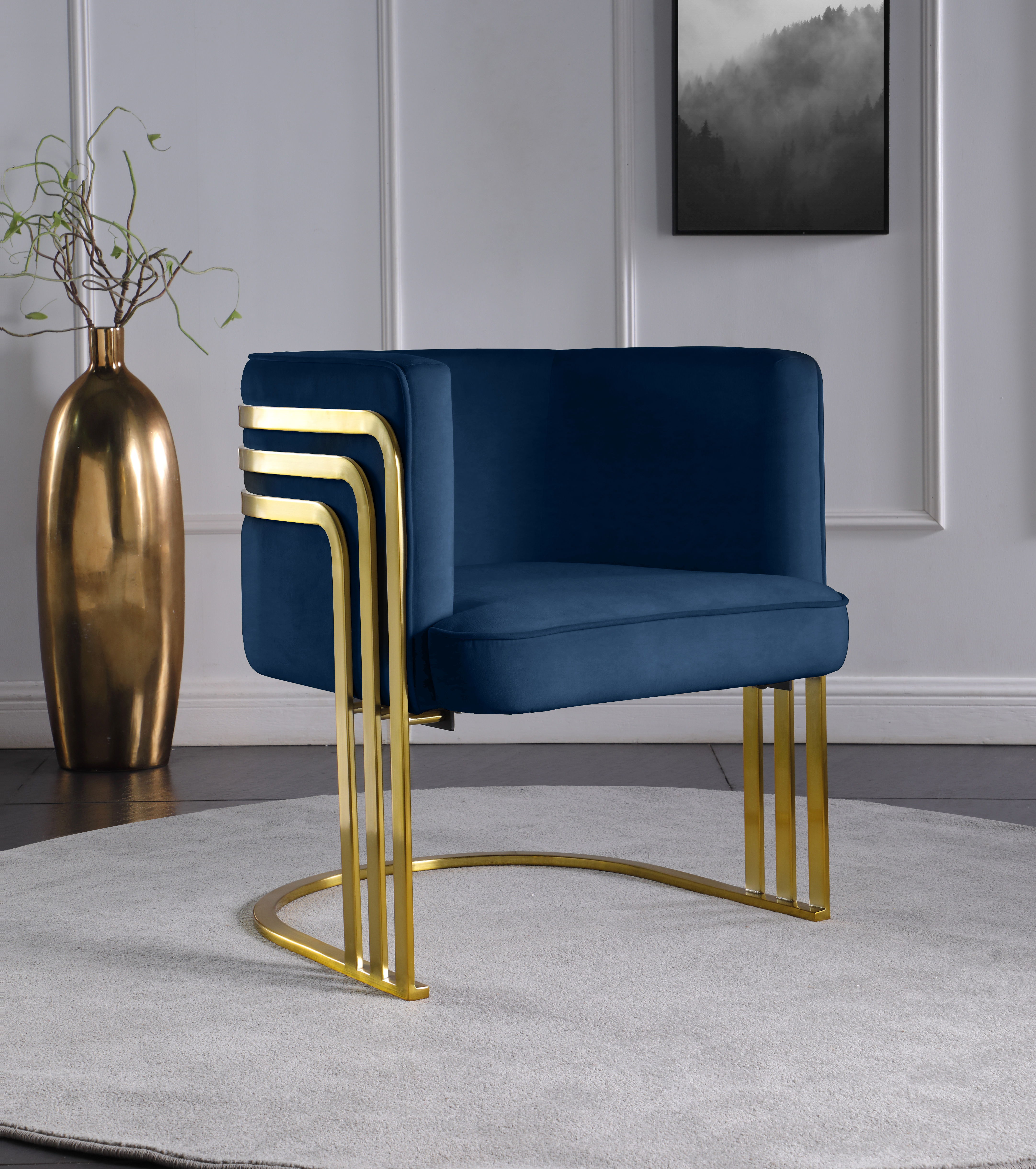 Rays - Accent Chair - Navy