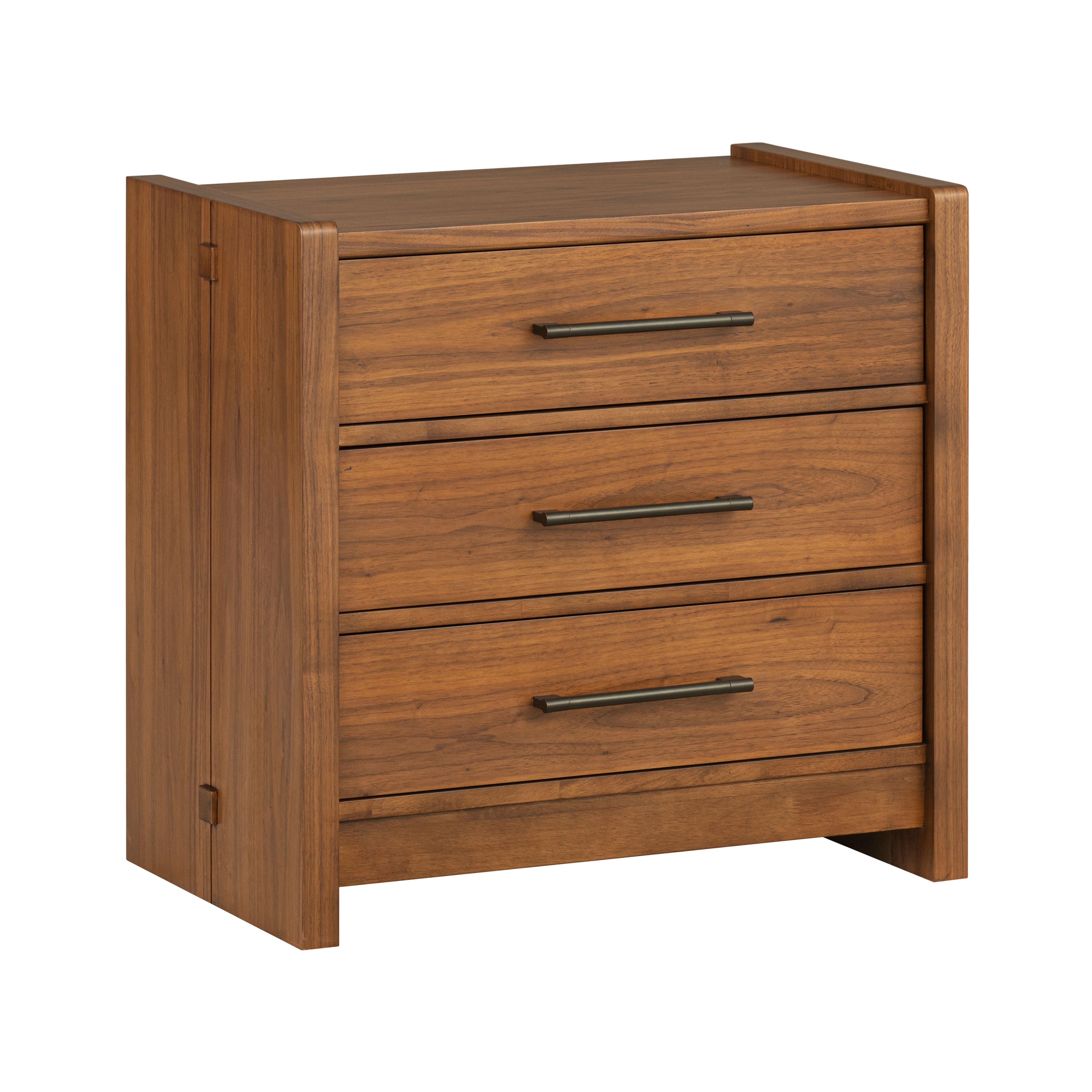 Lincoln - Nightstand - Warm Walnut, light brown