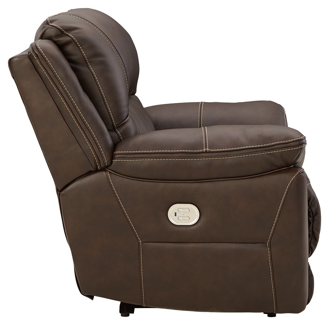 Ashley Furniture Dunleith - Zero Wall Recliner w/PWR HDRST - Chocolate - Image 5