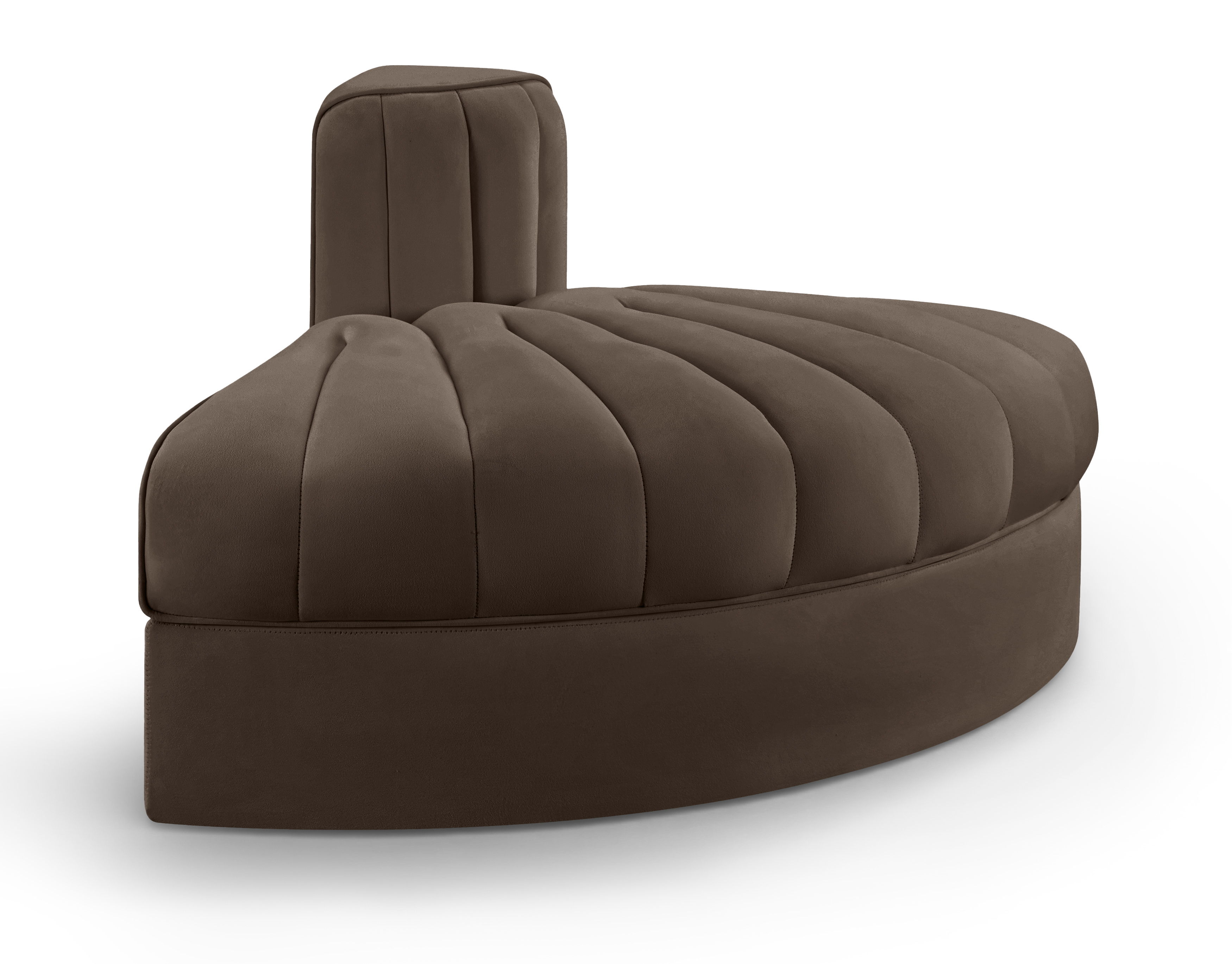 Velvet Performance Fabric Upholstered Modular Chair