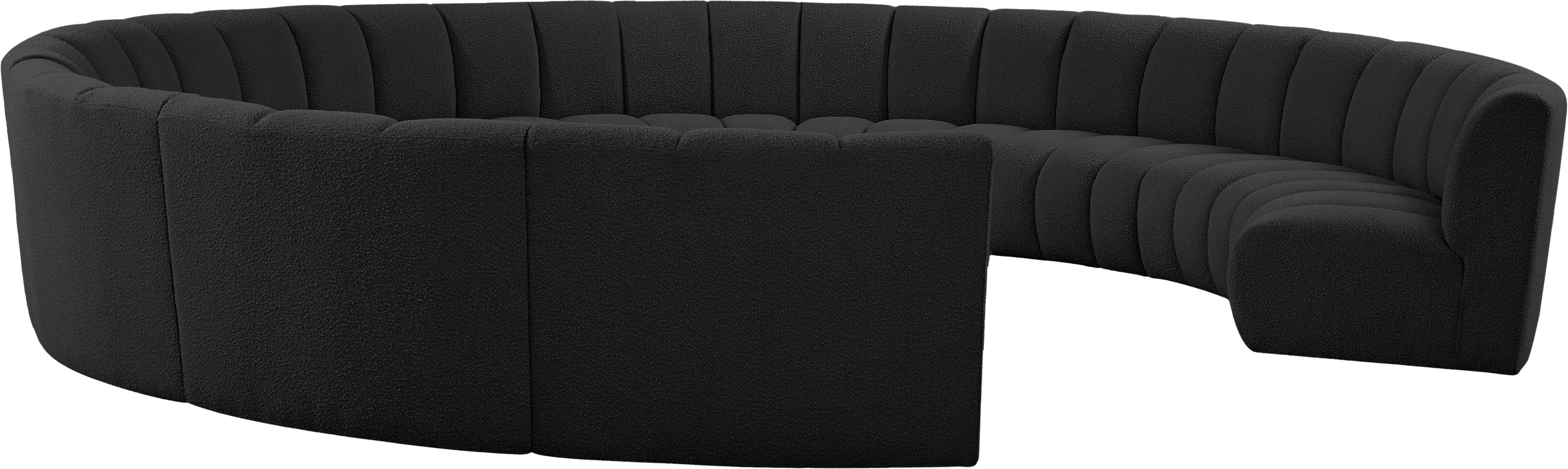 Infinity - 11 Piece Modular Sectional - Black