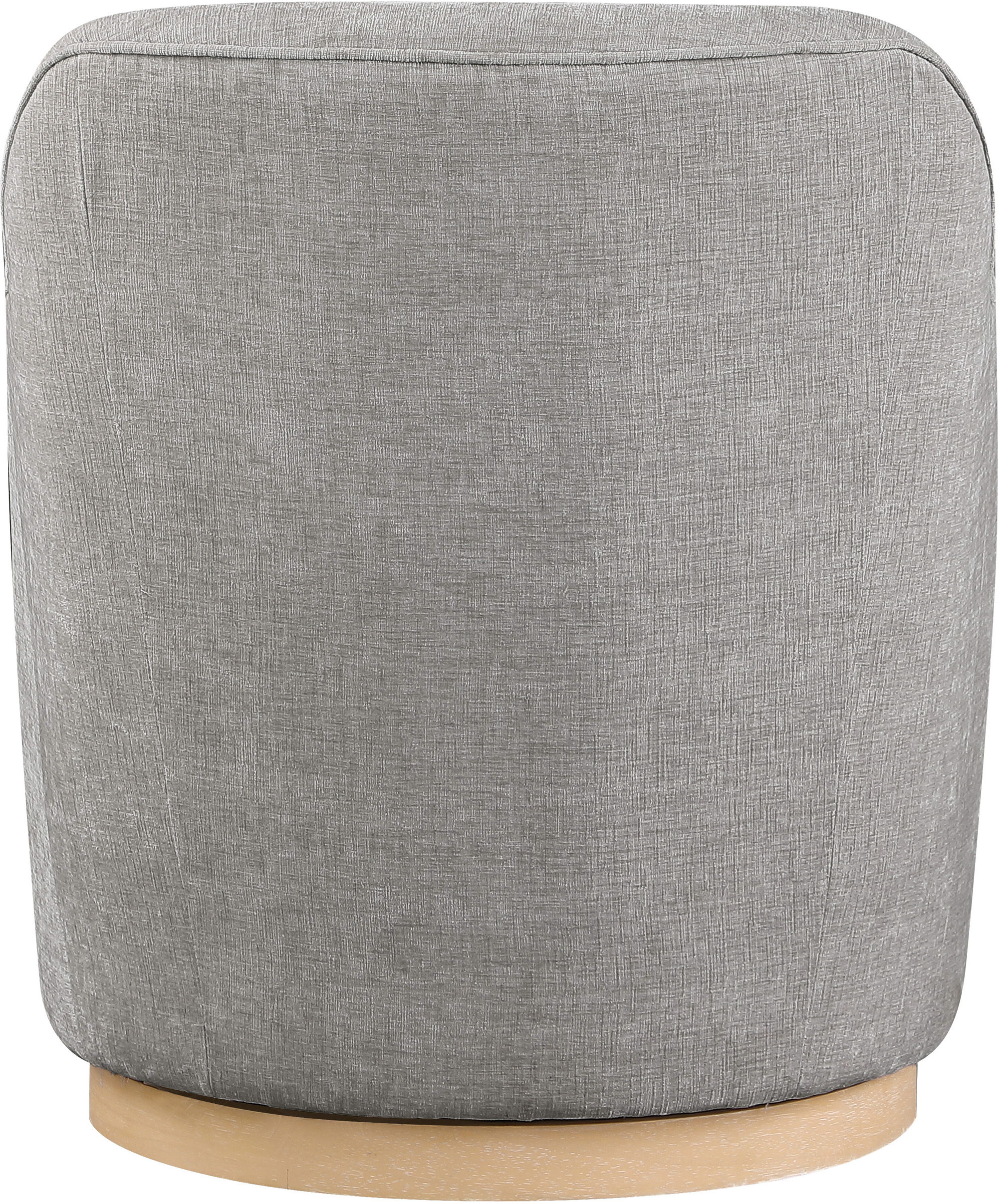 Clarita - Chenille Swivel Accent Chair - Light Gray