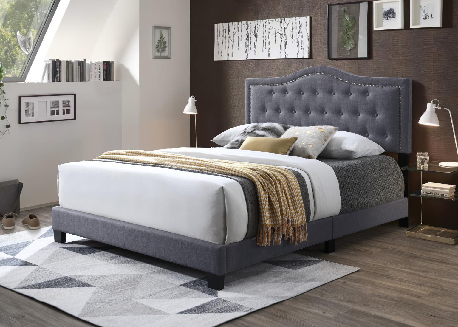 B602 - King Bed - Dark Gray