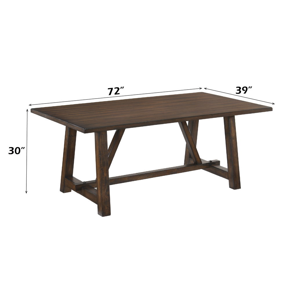 Kaelyn - Dining Table - Dark Oak, dark brown, view 3